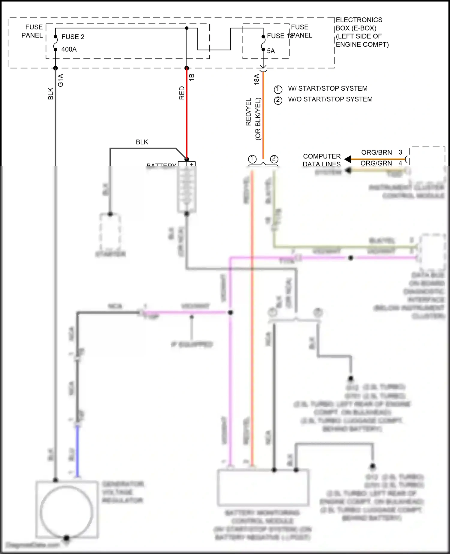 Audi RS3 8V facelift (2017-2021) computer data lines system wiring diagram  (72 of 100)