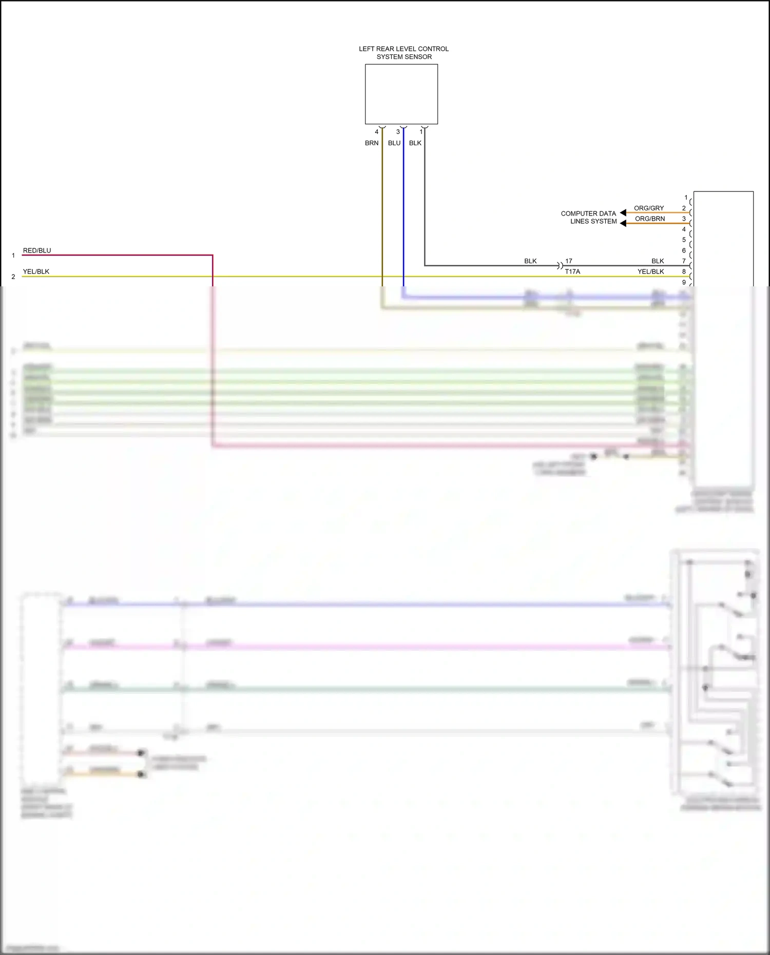 Audi RS3 8V facelift (2017-2021) computer data lines system wiring diagram  (86 of 100)