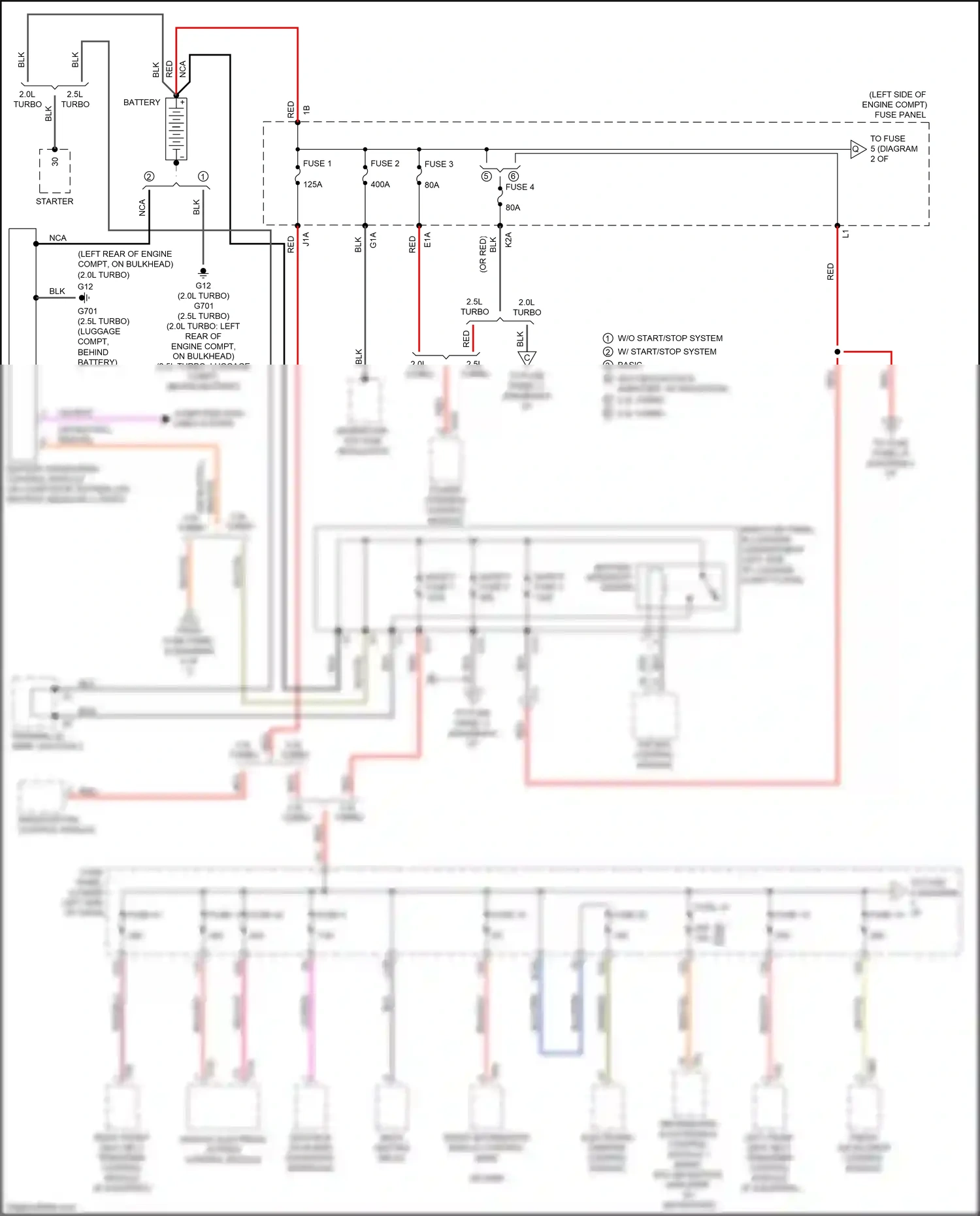 Audi RS3 8V facelift (2017-2021) electronic damping control module wiring diagram  (4 of 4)