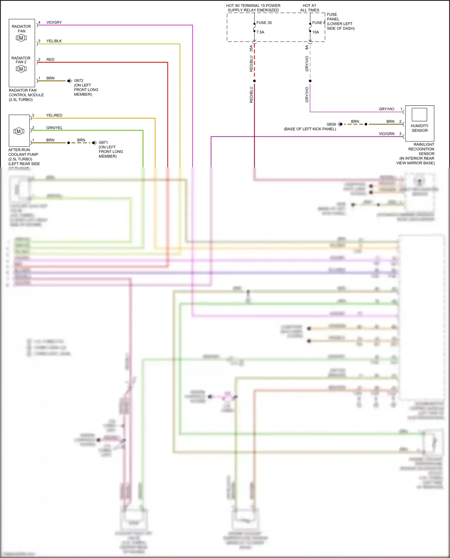 Audi RS3 8V facelift (2017-2021) light recognition sensor wiring diagram  (1 of 8)