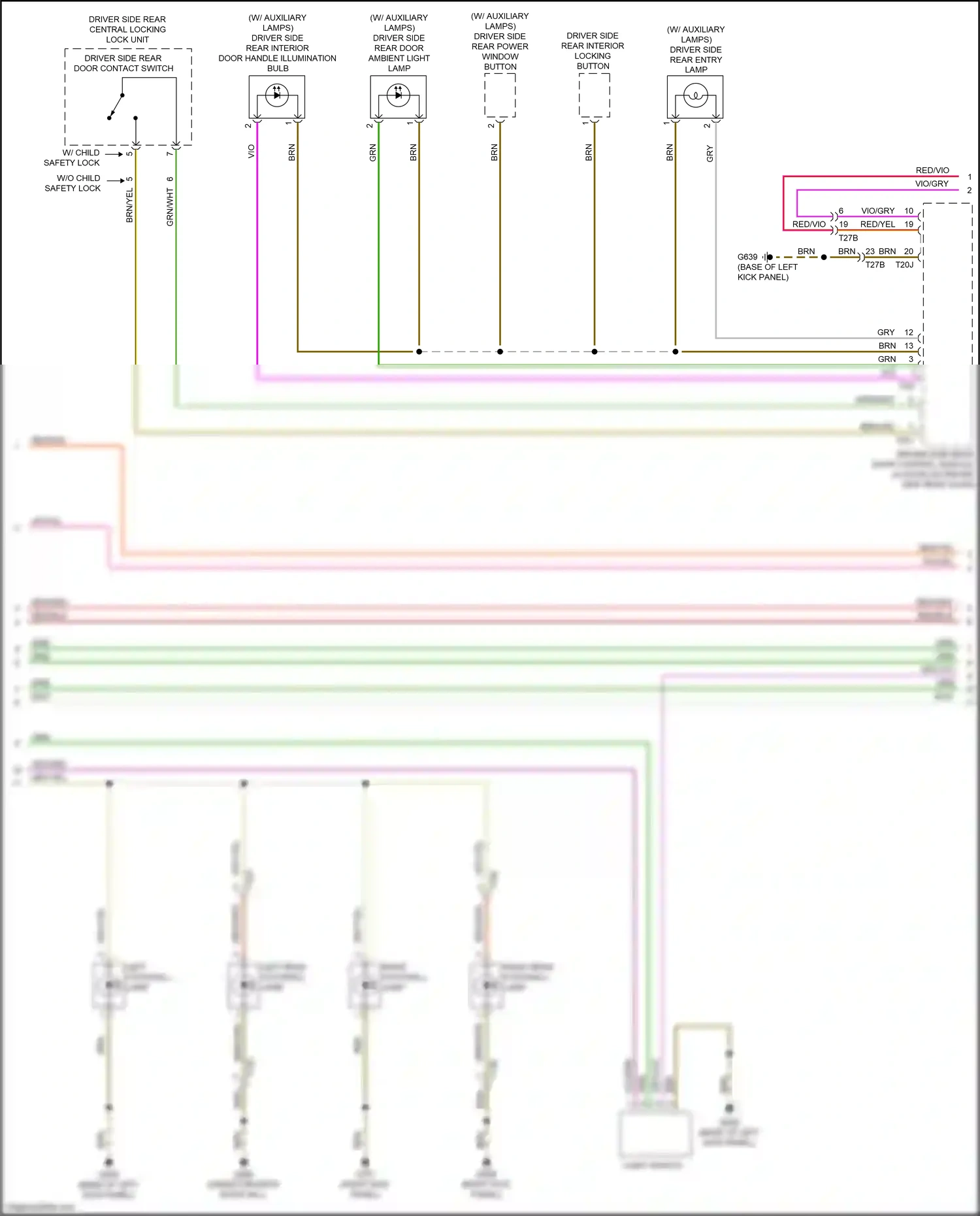 Audi RS3 8V facelift (2017-2021) light switch wiring diagram  (2 of 11)