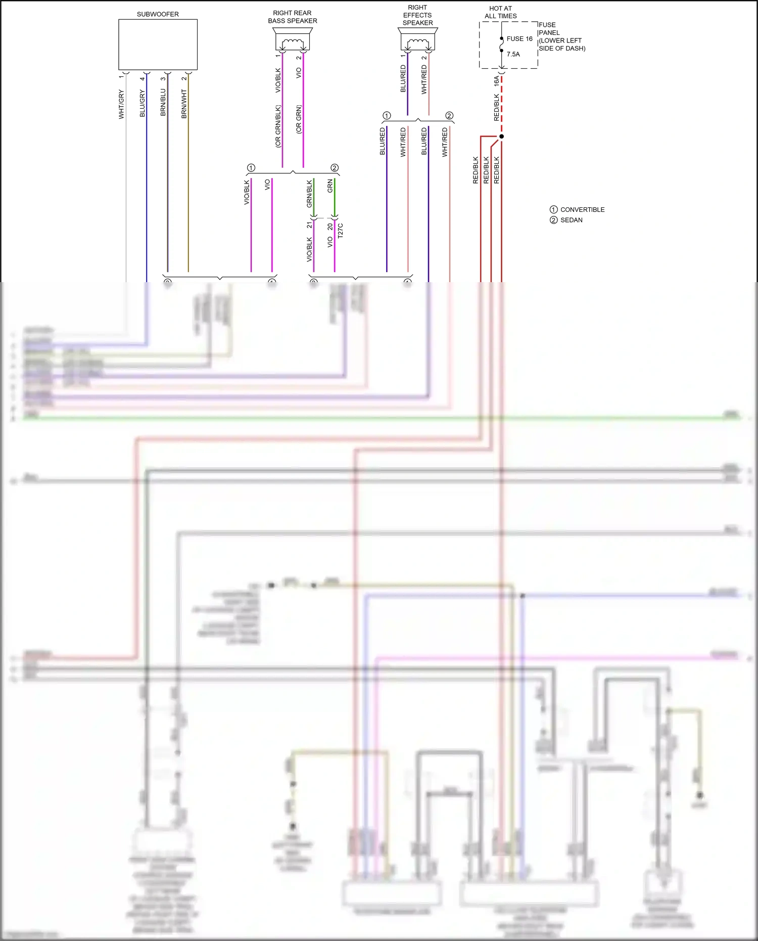 Audi RS3 8V facelift (2017-2021) rear view camera system control module wiring diagram  (6 of 8)
