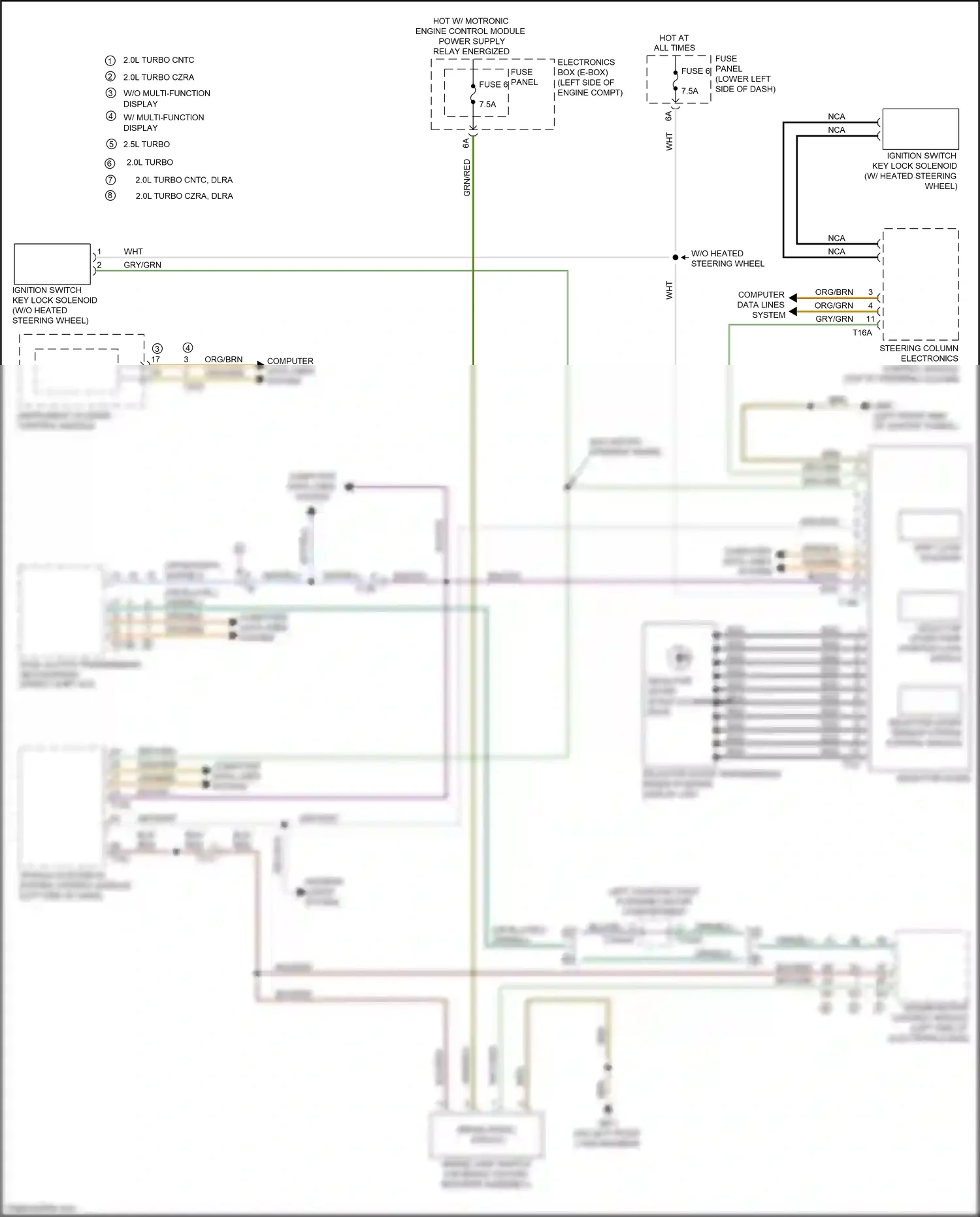 Audi RS3 8V facelift (2017-2021) selector lever sensor system control module wiring diagram  (2 of 3)