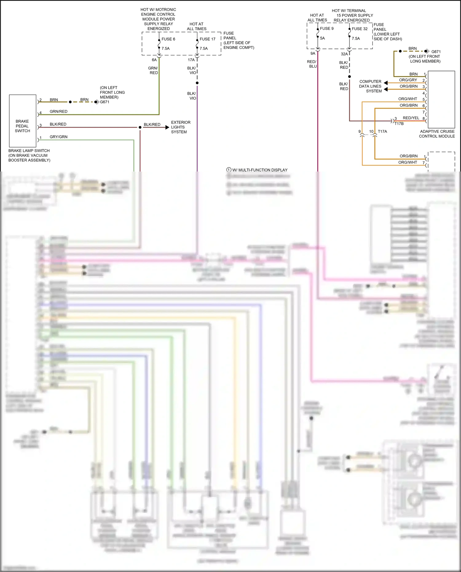 Audi RS3 8V facelift (2017-2021) steering column electronics control module wiring diagram  (3 of 15)
