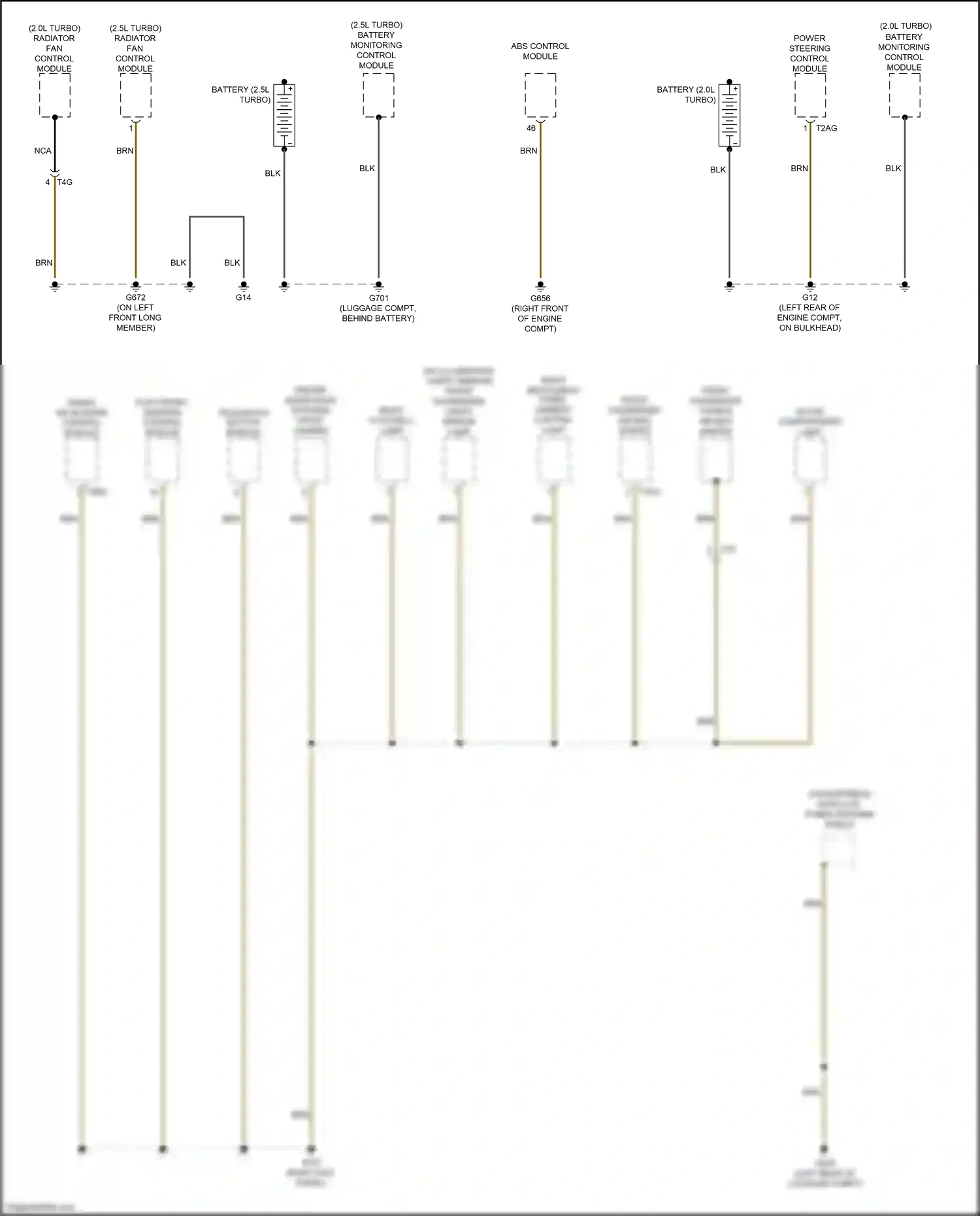 Audi RS3 8V facelift (2017-2021) telematics button module wiring diagram  (2 of 2)