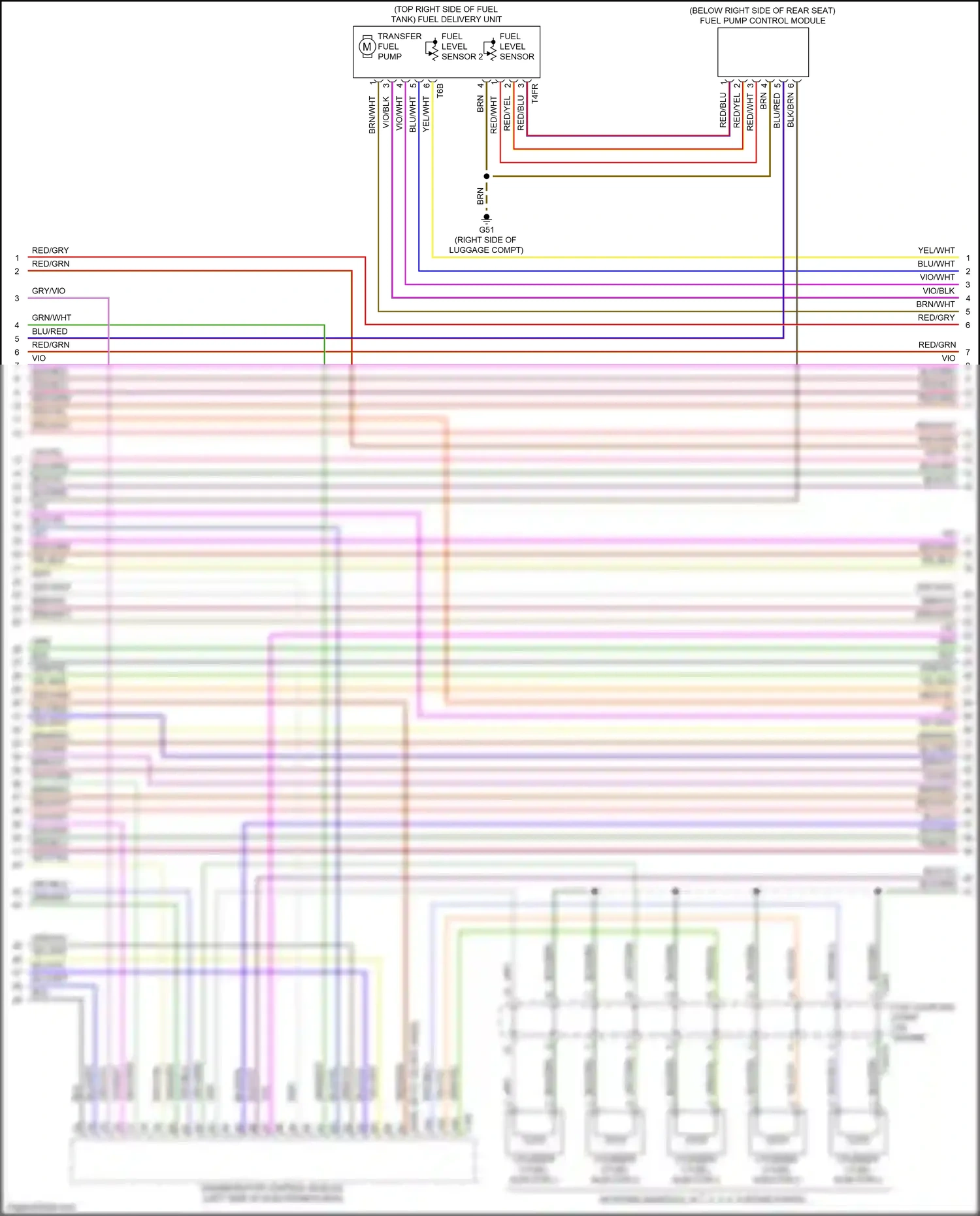 Audi RS3 8V facelift (2017-2021) top coupling point on engine wiring diagram  (3 of 4)