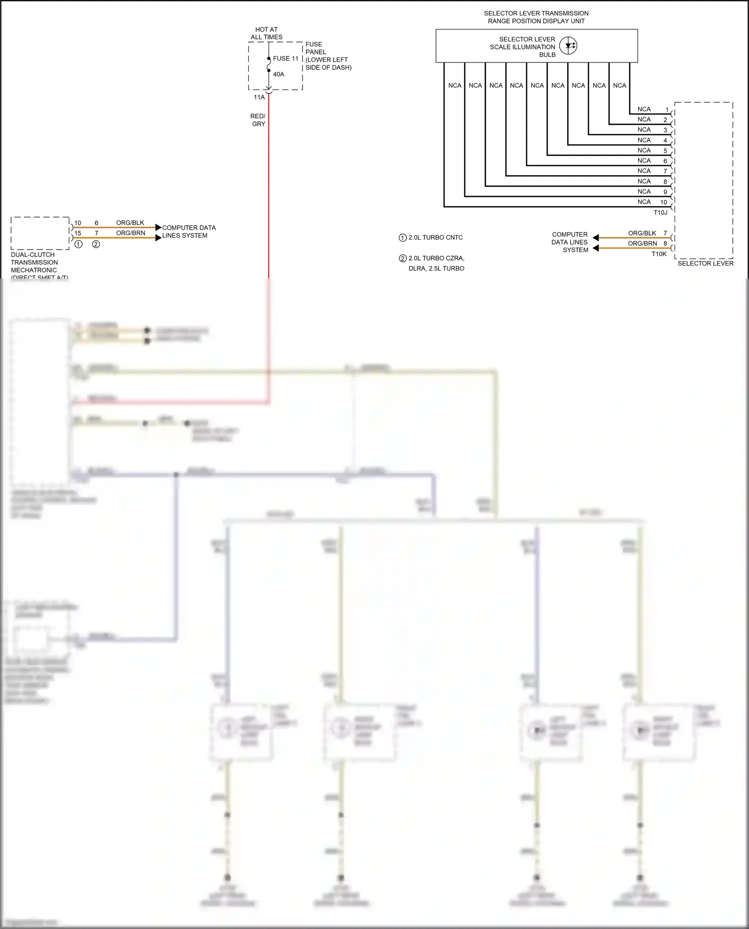 Audi RS3 8V facelift (2017-2021) vehicle electrical system control module wiring diagram  (23 of 39)