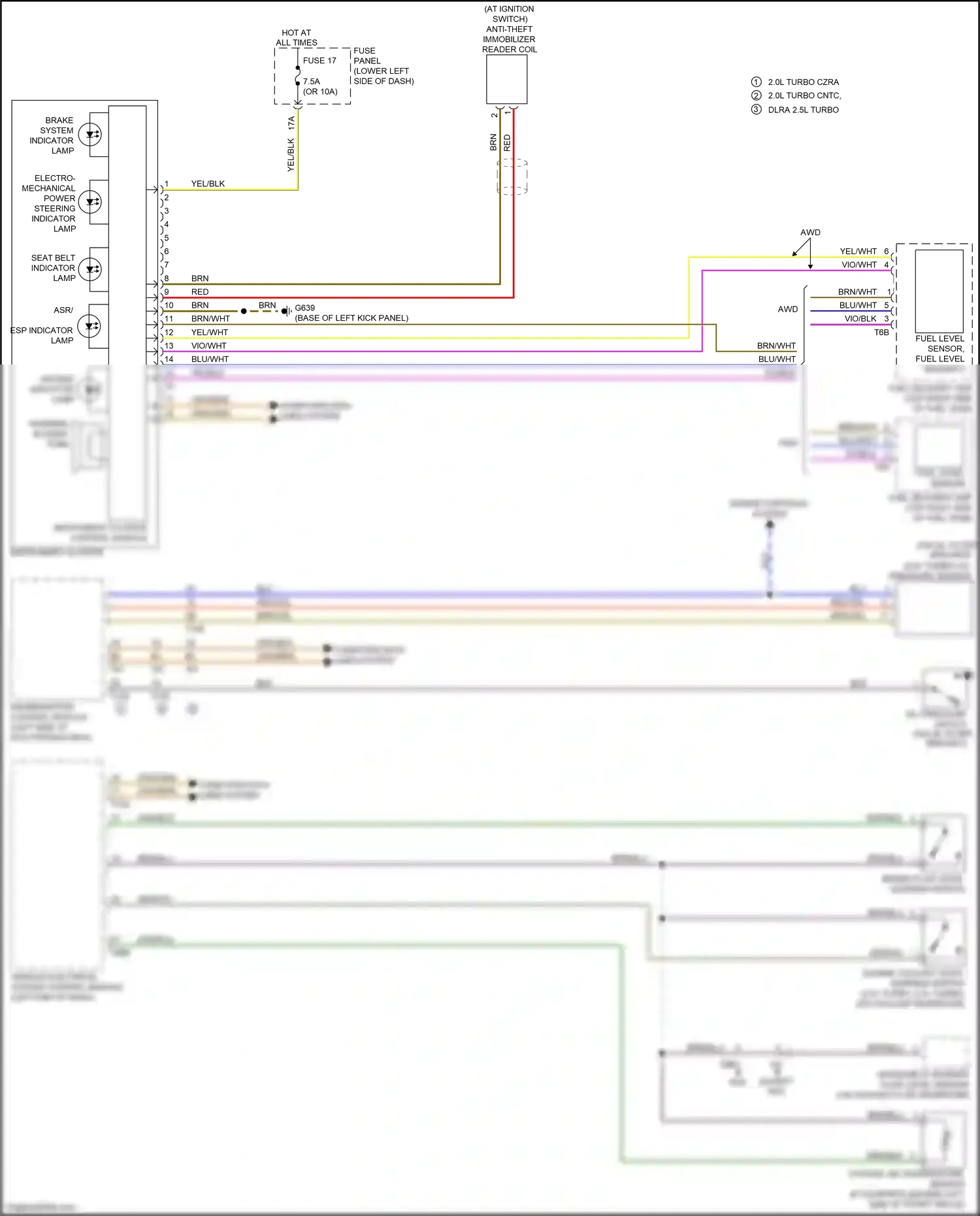 Audi RS3 8V facelift (2017-2021) vehicle electrical system control module wiring diagram  (8 of 39)