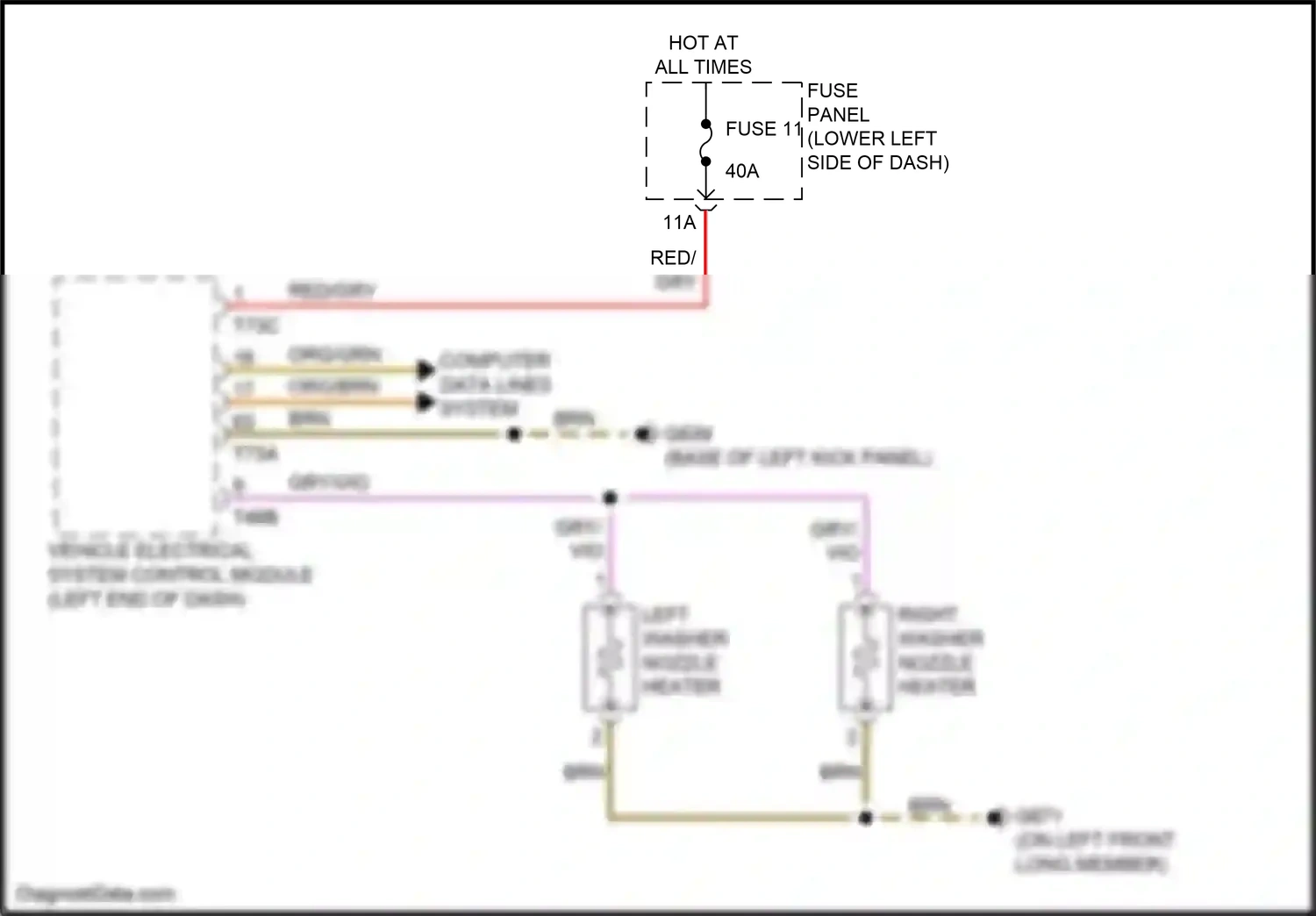 Audi RS3 8V facelift (2017-2021) vehicle electrical system control module wiring diagram  (26 of 39)