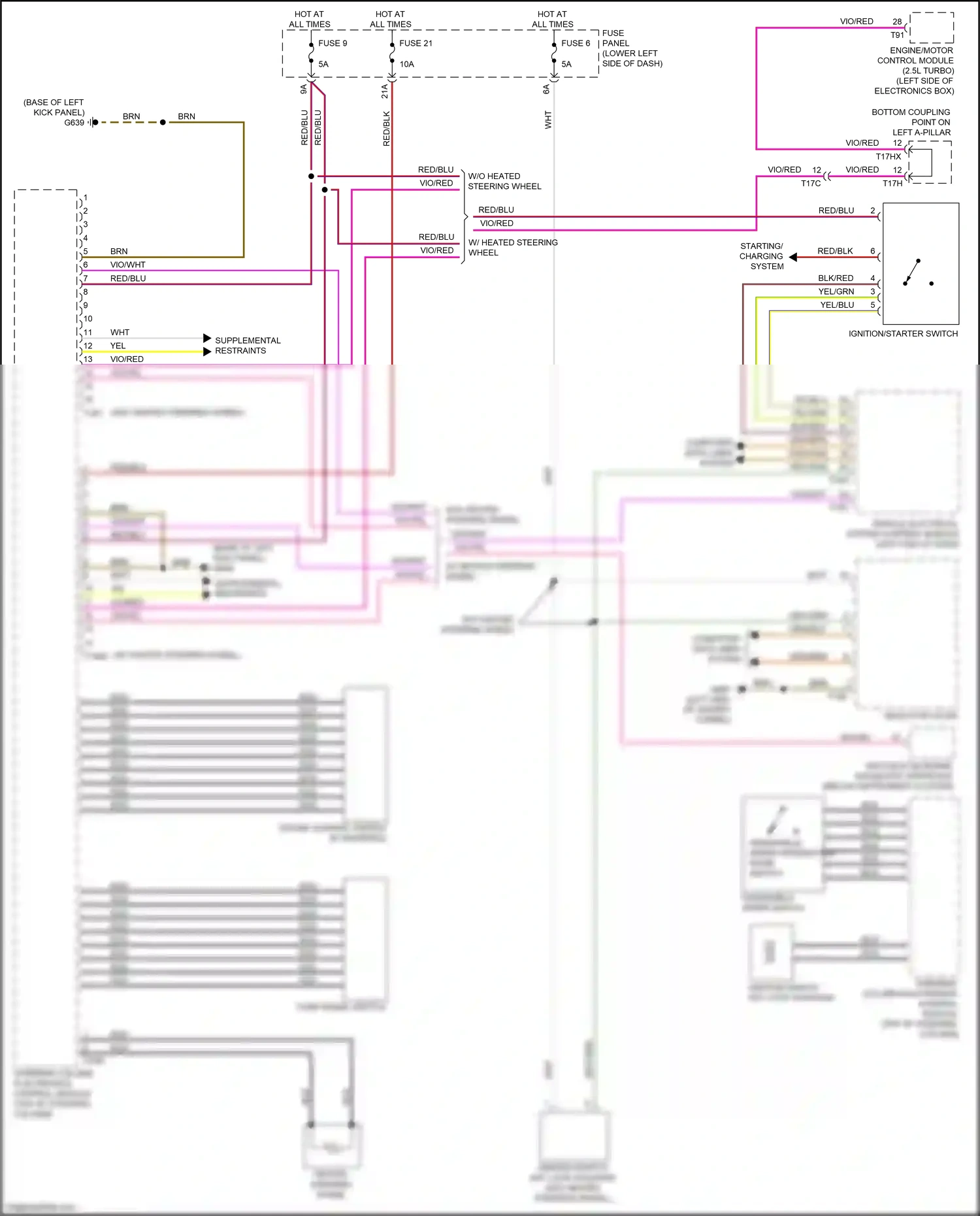 Audi RS3 8V facelift (2017-2021) vehicle electrical system control module wiring diagram  (18 of 39)
