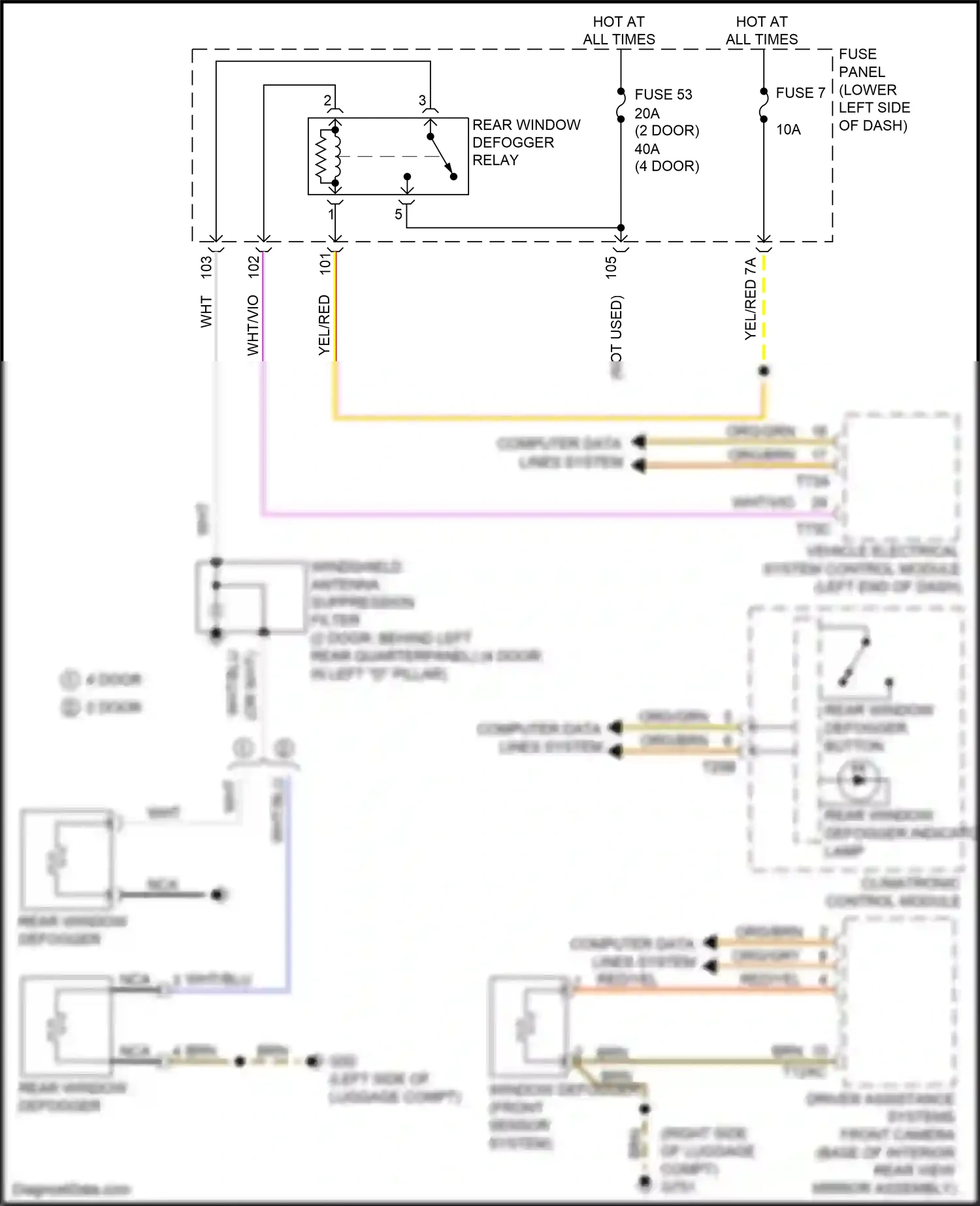 Audi RS3 8V facelift (2017-2021) vehicle electrical system control module wiring diagram  (29 of 39)