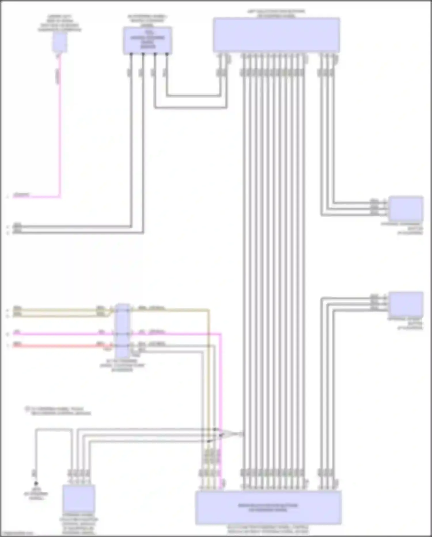 RS3 Audi 8Y (2021-2024): Steering column electronic systems control module circuit, w/ body measures (2 of 2)