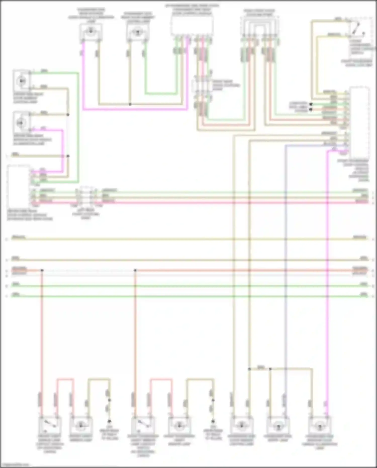 RS3 Audi 8Y (2021-2024): Courtesy lamps circuit (3 of 4)