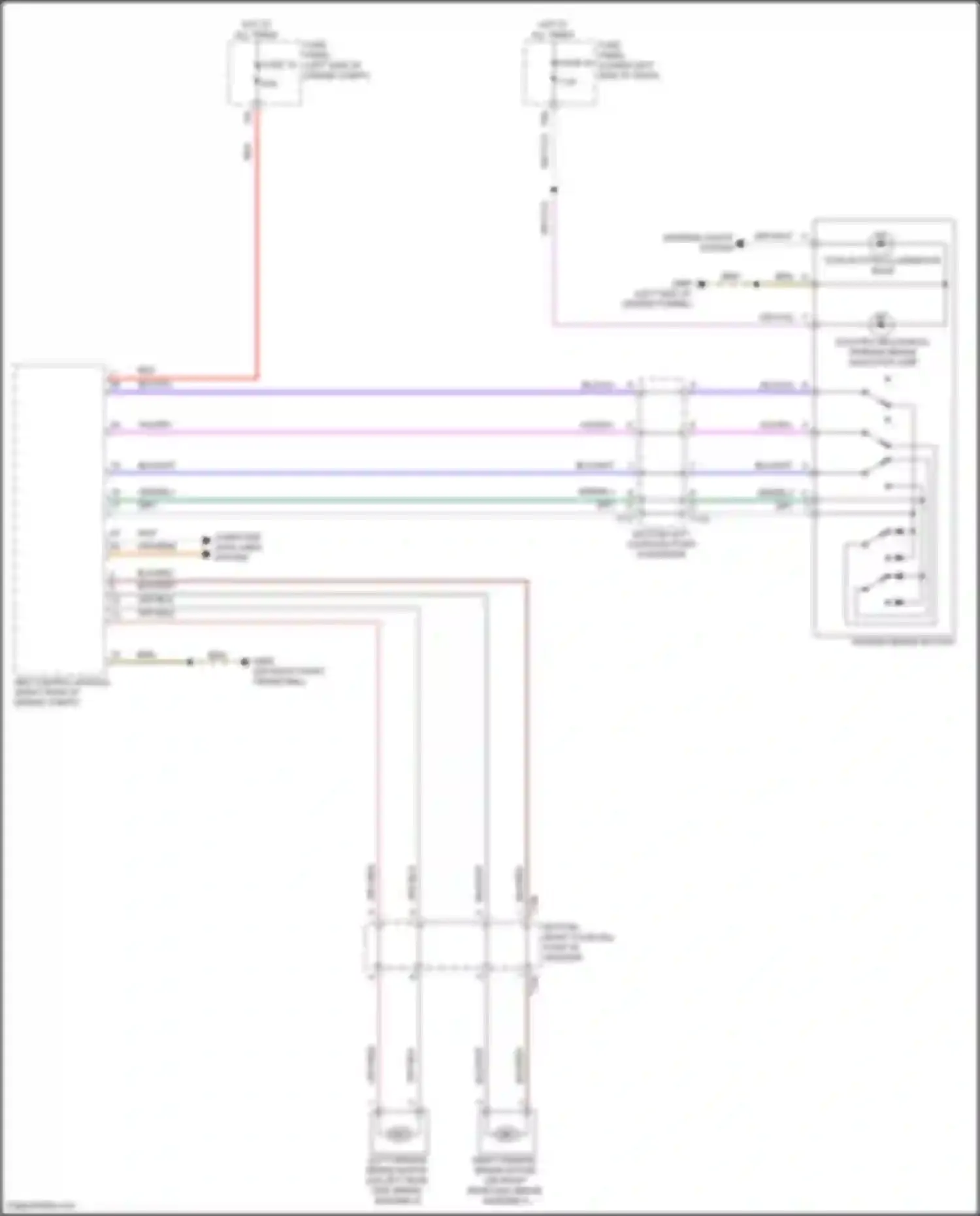 RS3 Audi 8Y (2021-2024): Park brake release circuit