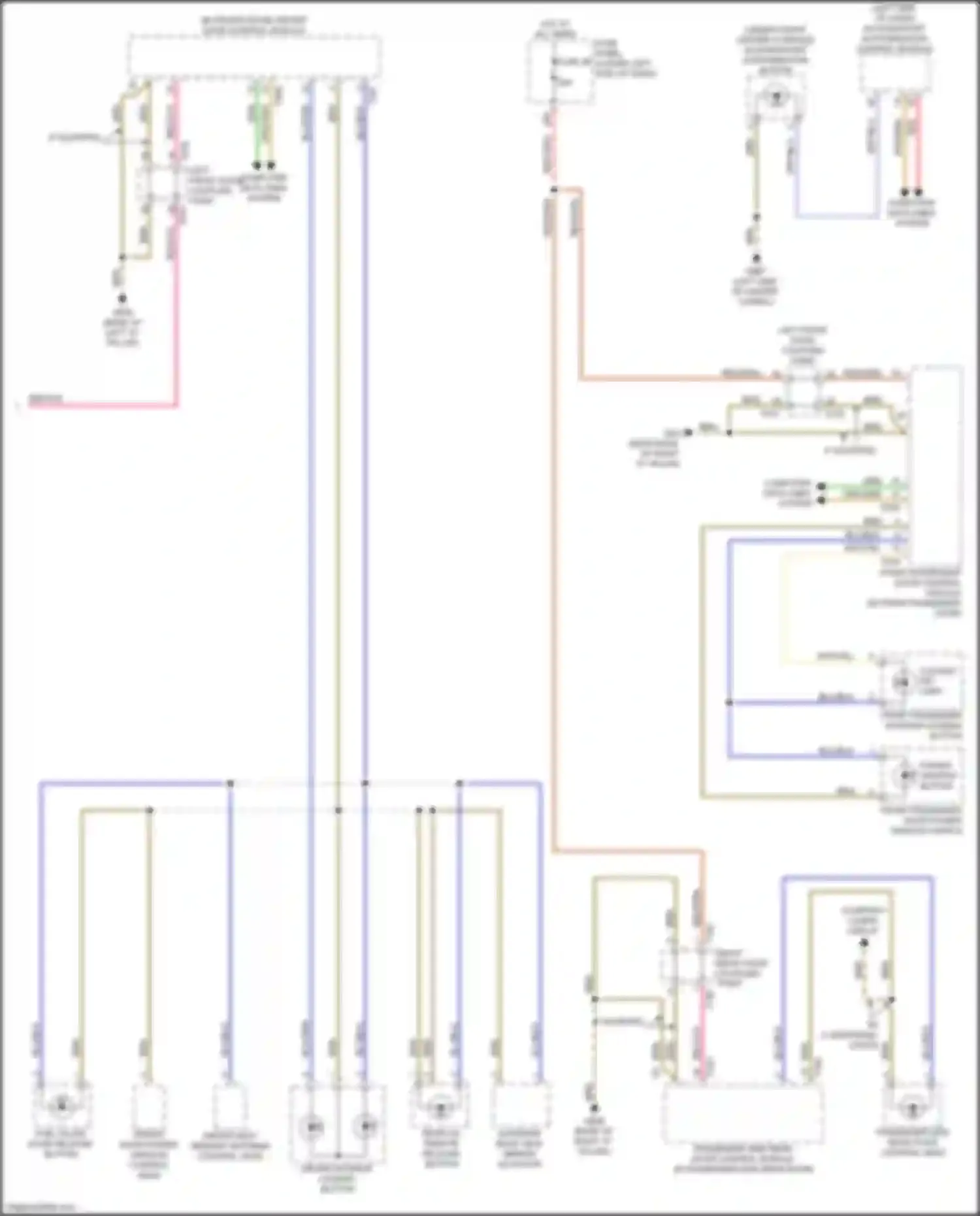Wiring diagram access/start authorization button for Audi RS3 8Y (2021-2024) (2 of 4)