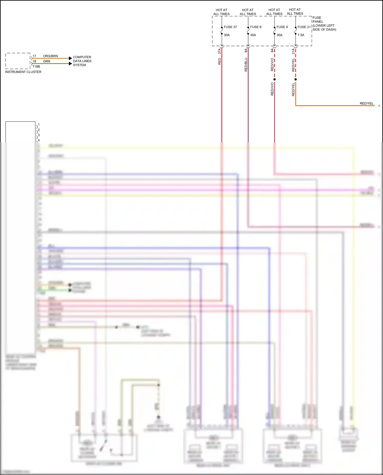 Audi RS3 8Y (2021-2024) computer data lines system wiring diagram  (69 of 89)