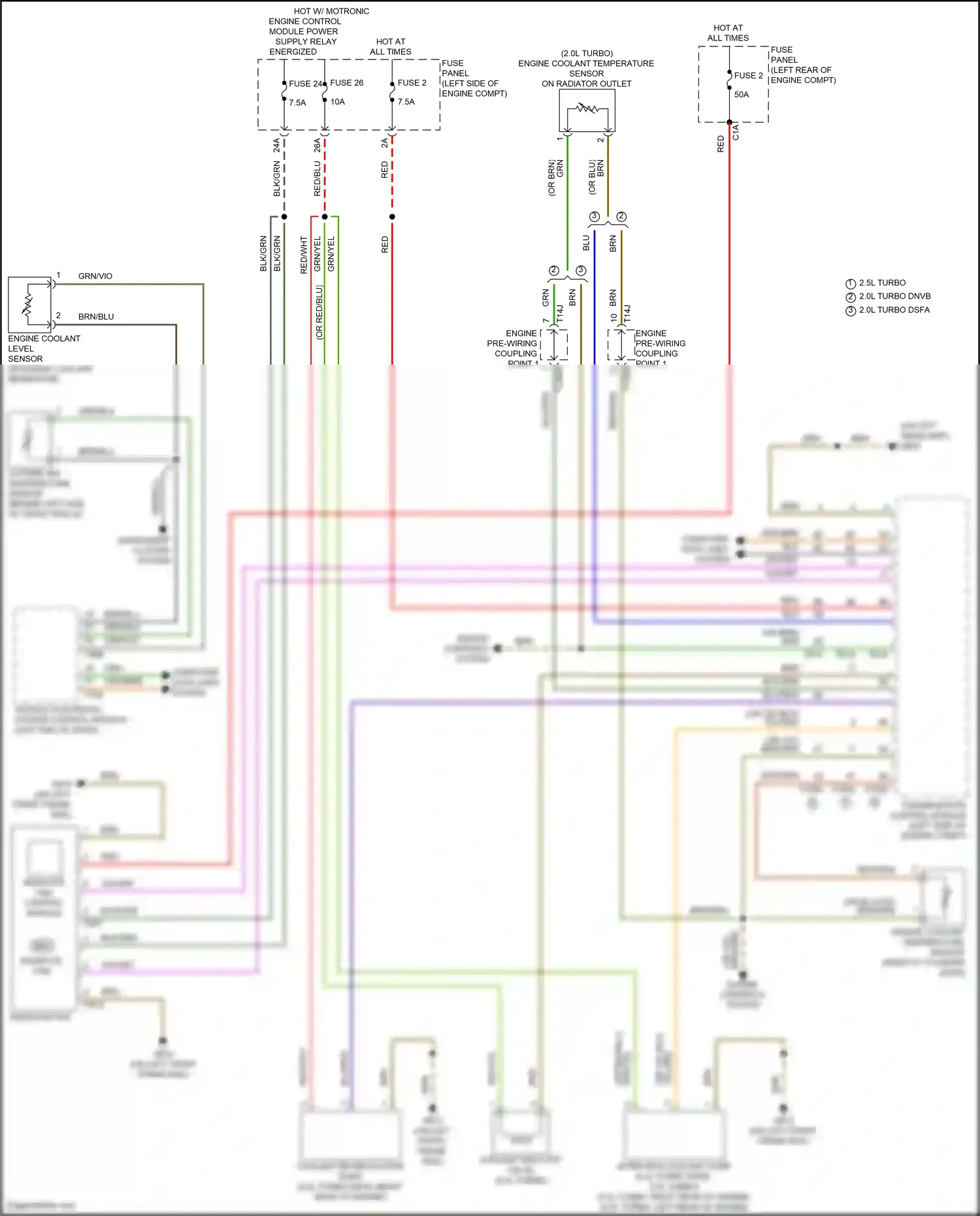 Audi RS3 8Y (2021-2024) engine coolant temperature sensor wiring diagram  (3 of 5)