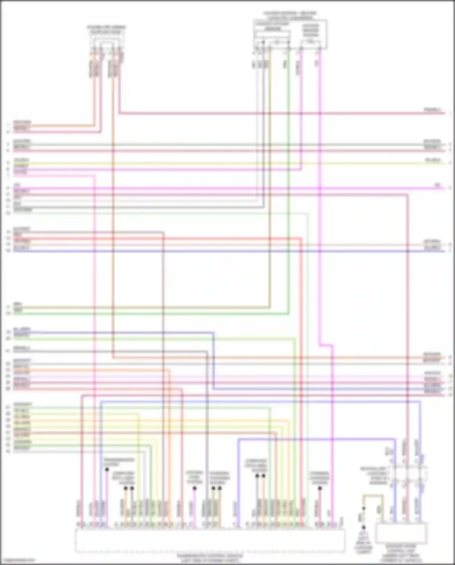 Wiring diagram exhaust door control unit for Audi RS3 8Y (2021-2024) (2 of 2)