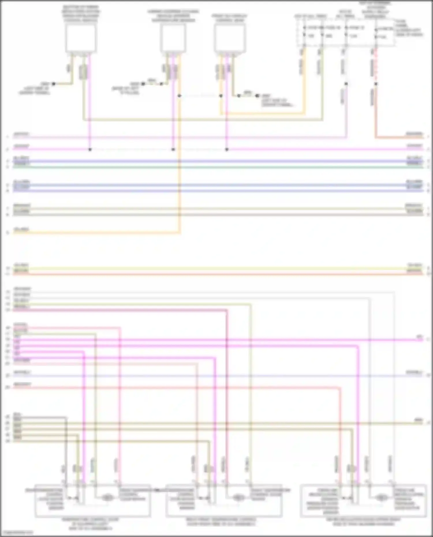 Wiring diagram hot w/ terminal 15 power supply relay energized for Audi RS3 8Y (2021-2024) (2 of 11)