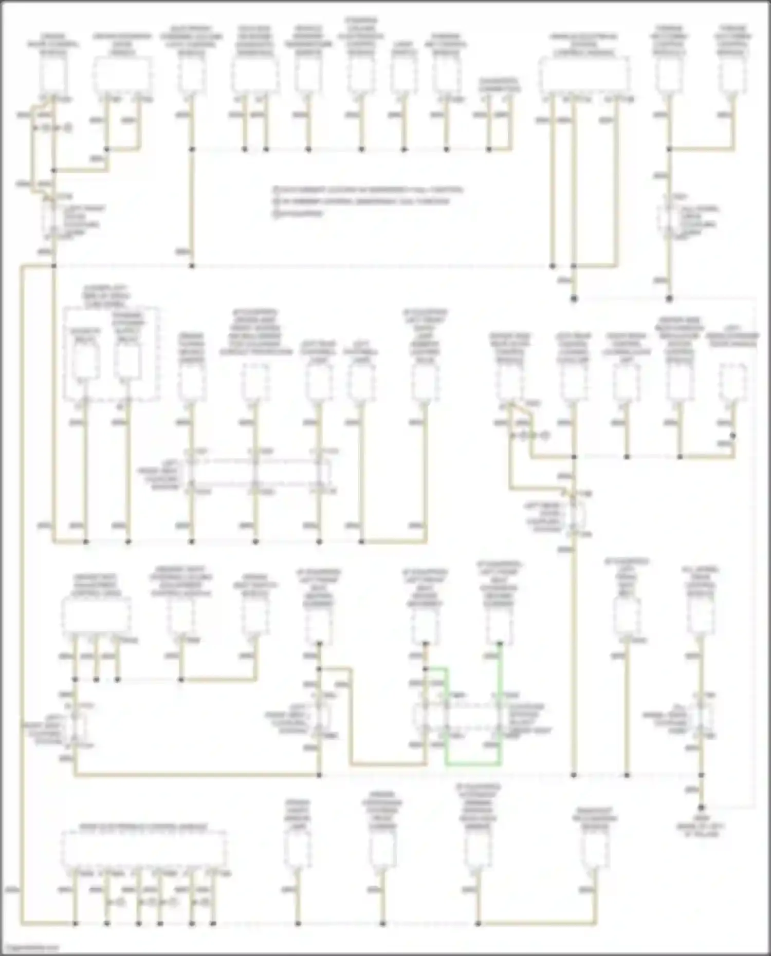 Wiring diagram left rear door coupling station for Audi RS3 8Y (2021-2024) (1 of 1)