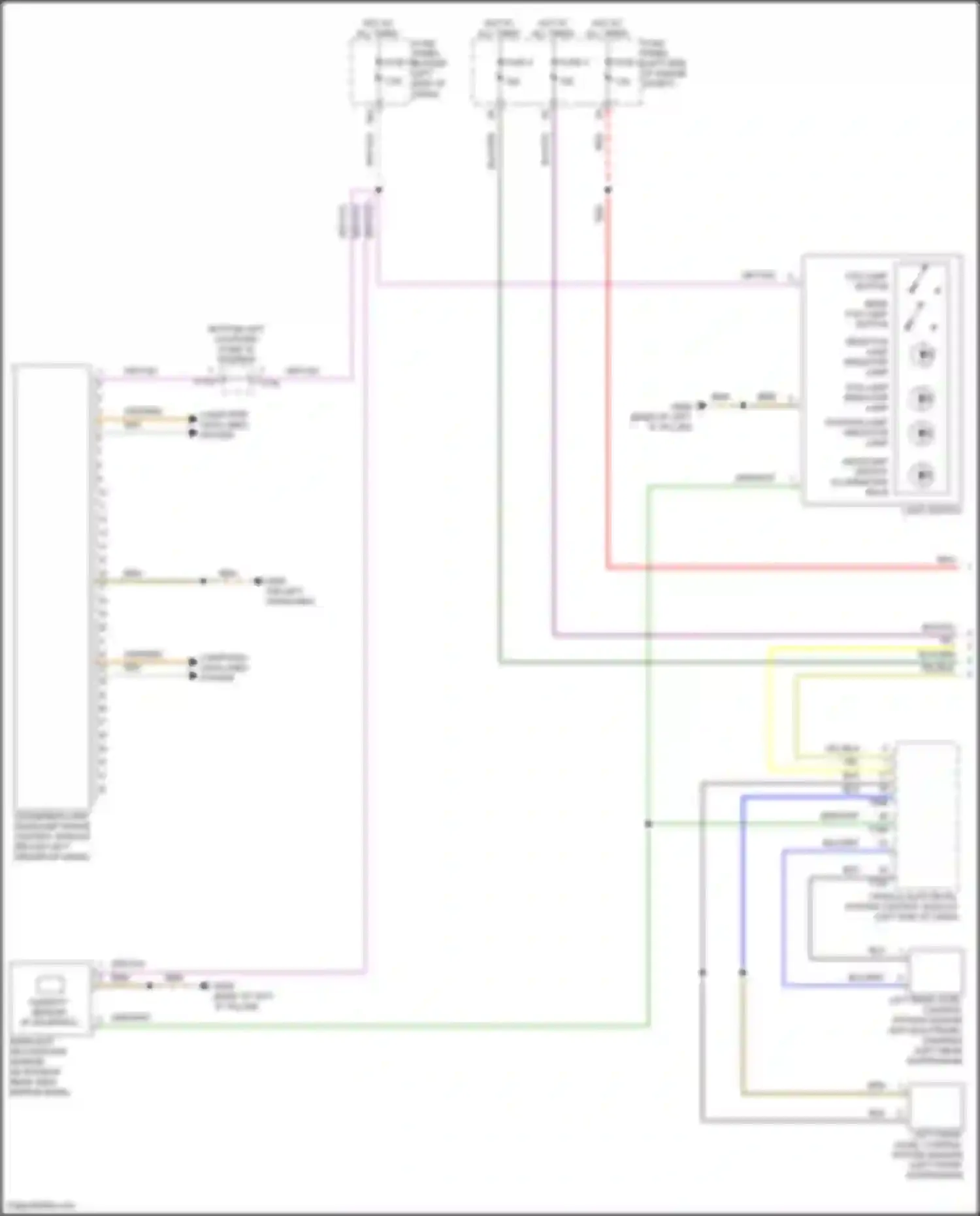 Wiring diagram rain/light recognition sensor for Audi RS3 8Y (2021-2024) (5 of 8)