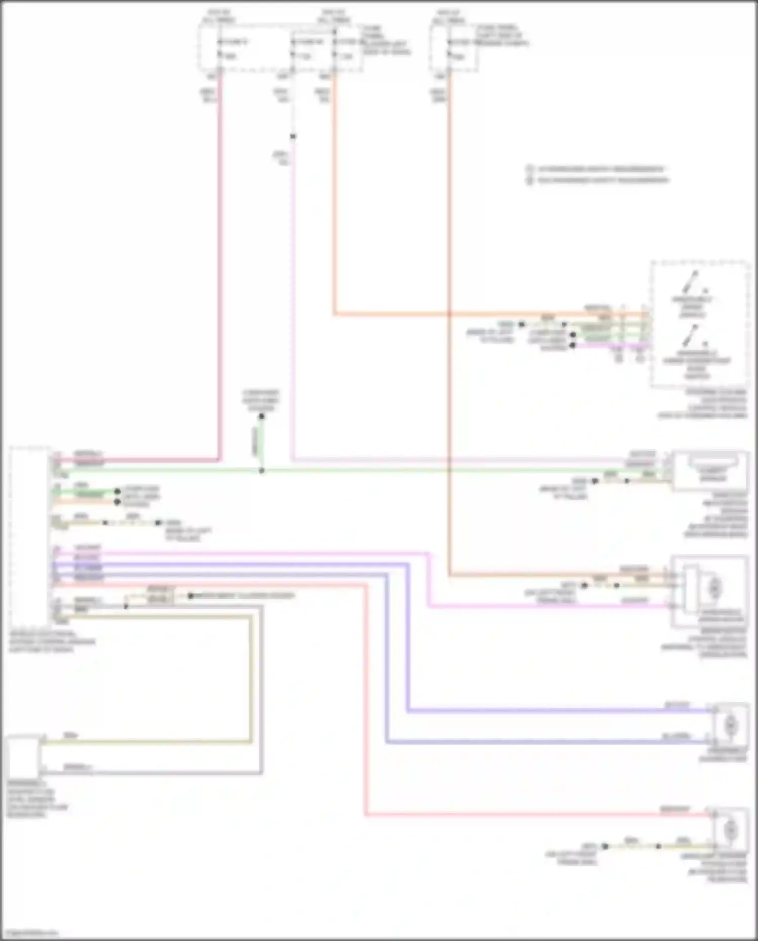 Wiring diagram w/ increased safety requirements for Audi RS3 8Y (2021-2024) (5 of 5)