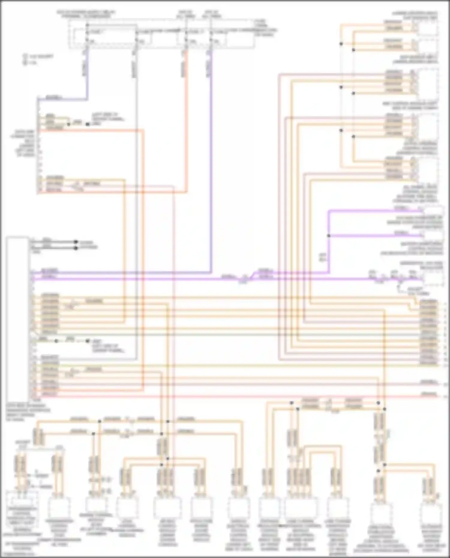 RS5 Audi 8T facelift (2012-2016): Computer data lines circuit (1 of 3)