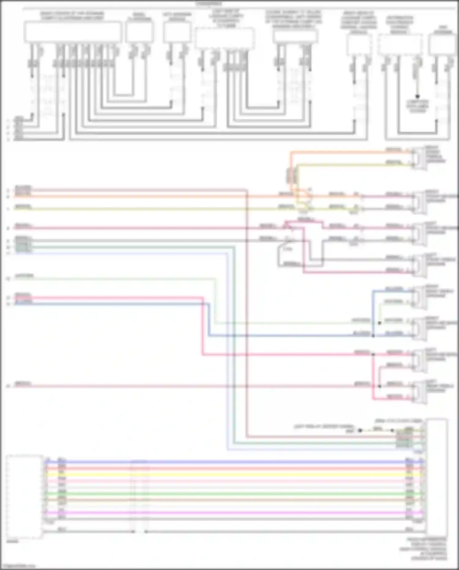 RS5 Audi 8T facelift (2012-2016): Navigation circuit, basic infotainment (2 of 2)