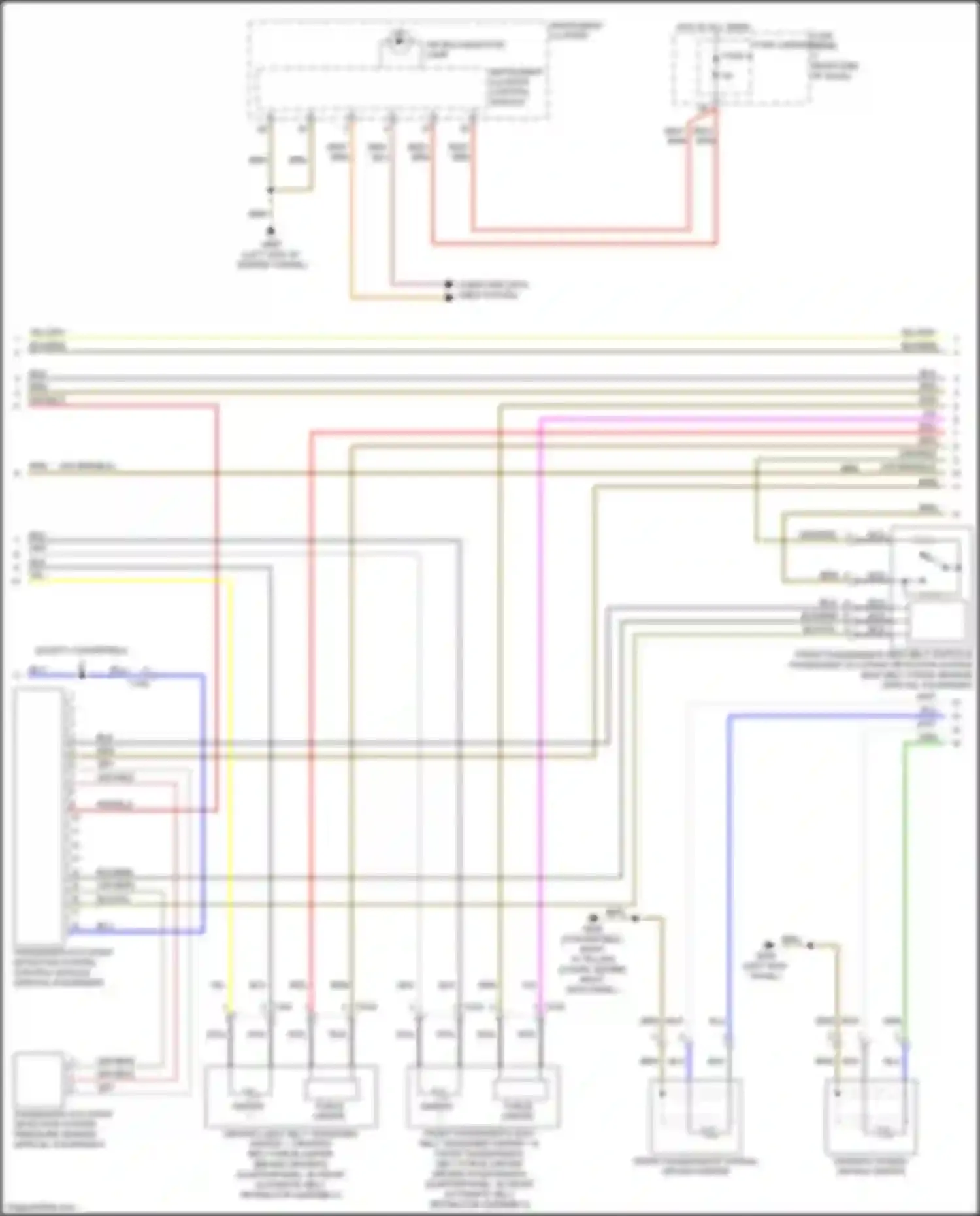 RS5 Audi 8T facelift (2012-2016): Supplemental restraints circuit (2 of 3)
