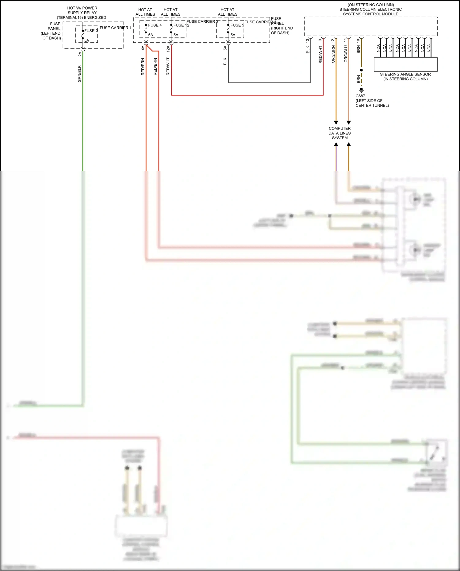 Wiring diagram abs lamp ind for Audi RS5 8T facelift (2012-2016) (1 of 1)