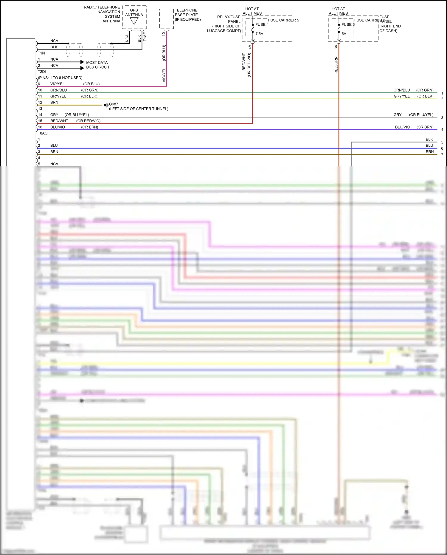 Wiring diagram blk for Audi RS5 8T facelift (2012-2016) (71 of 108)