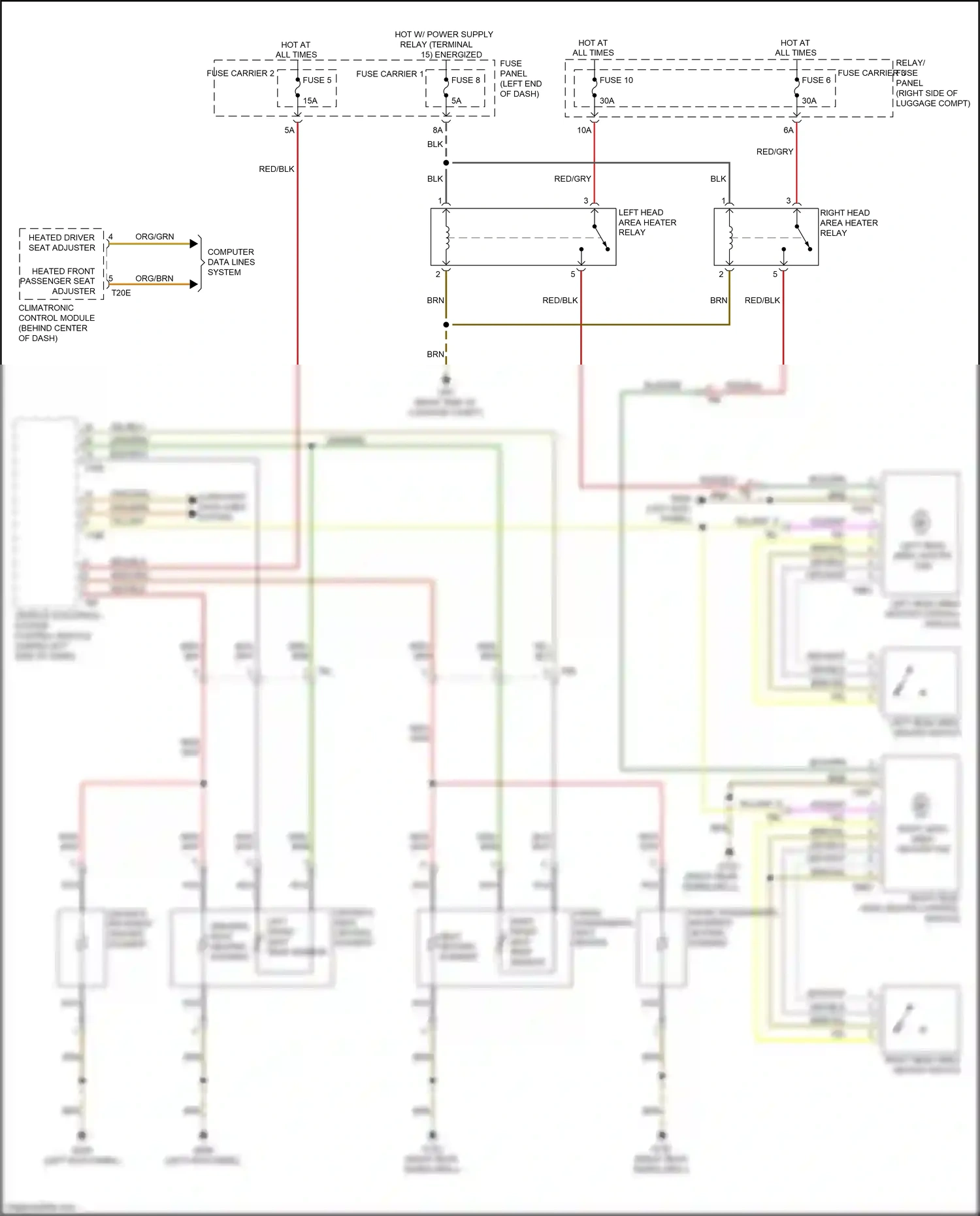 Wiring diagram blk/grn for Audi RS5 8T facelift (2012-2016) (14 of 30)