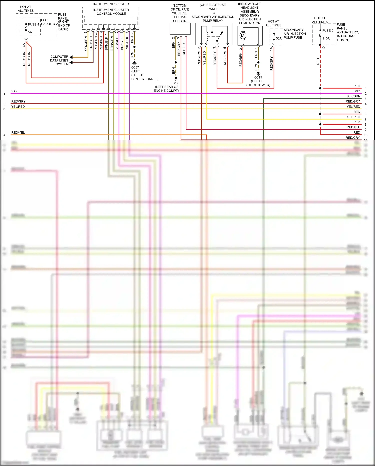 Wiring diagram blk/wht for Audi RS5 8T facelift (2012-2016) (45 of 50)