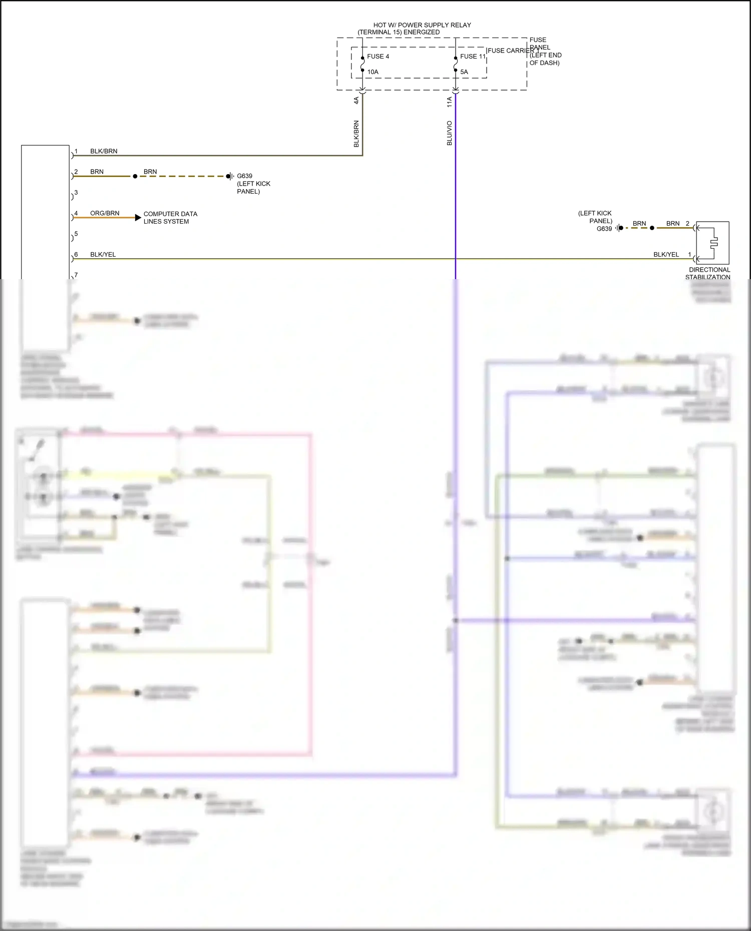 Wiring diagram brn/grn for Audi RS5 8T facelift (2012-2016) (2 of 20)