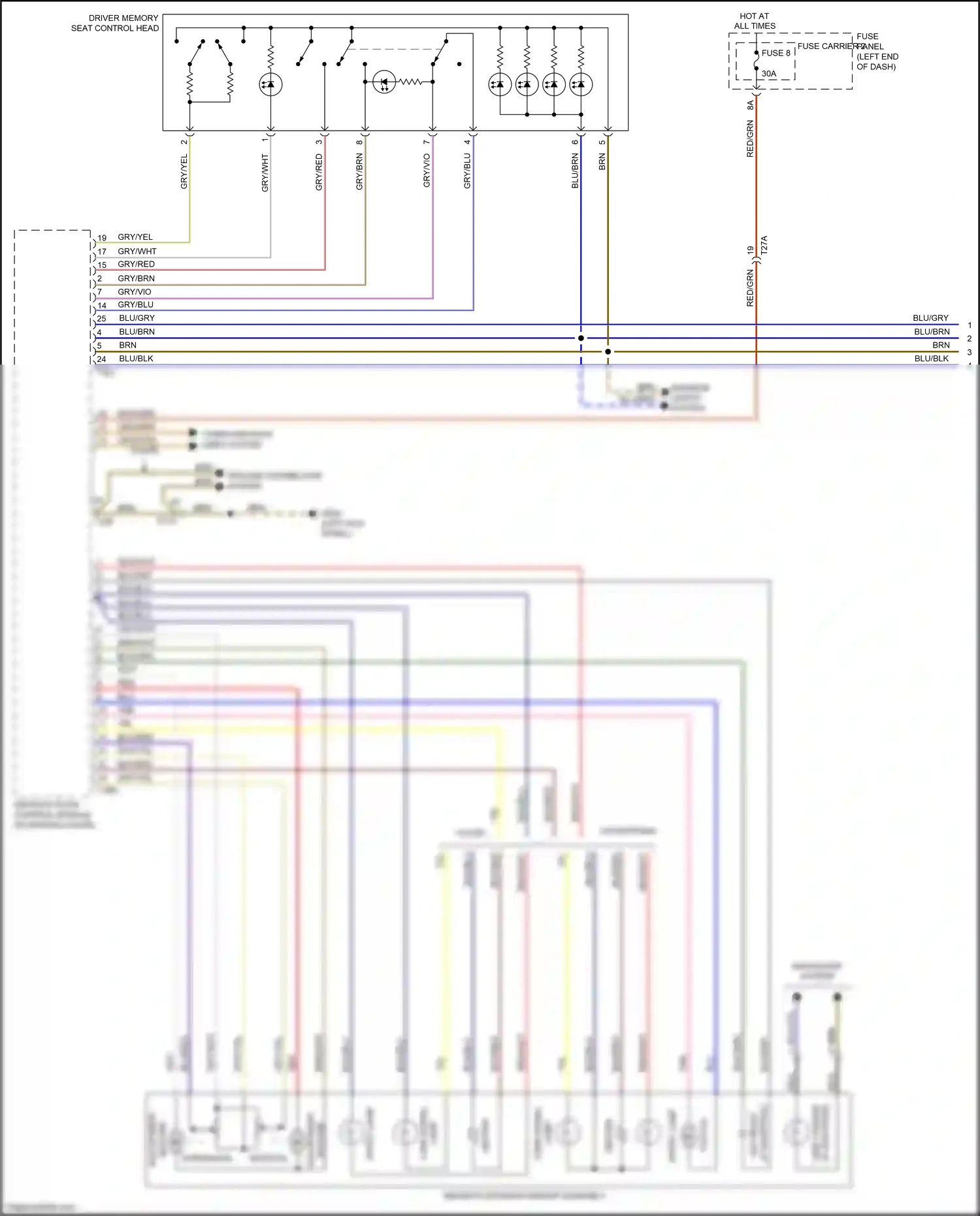 Wiring diagram computer data lines system for Audi RS5 8T facelift (2012-2016) (85 of 109)