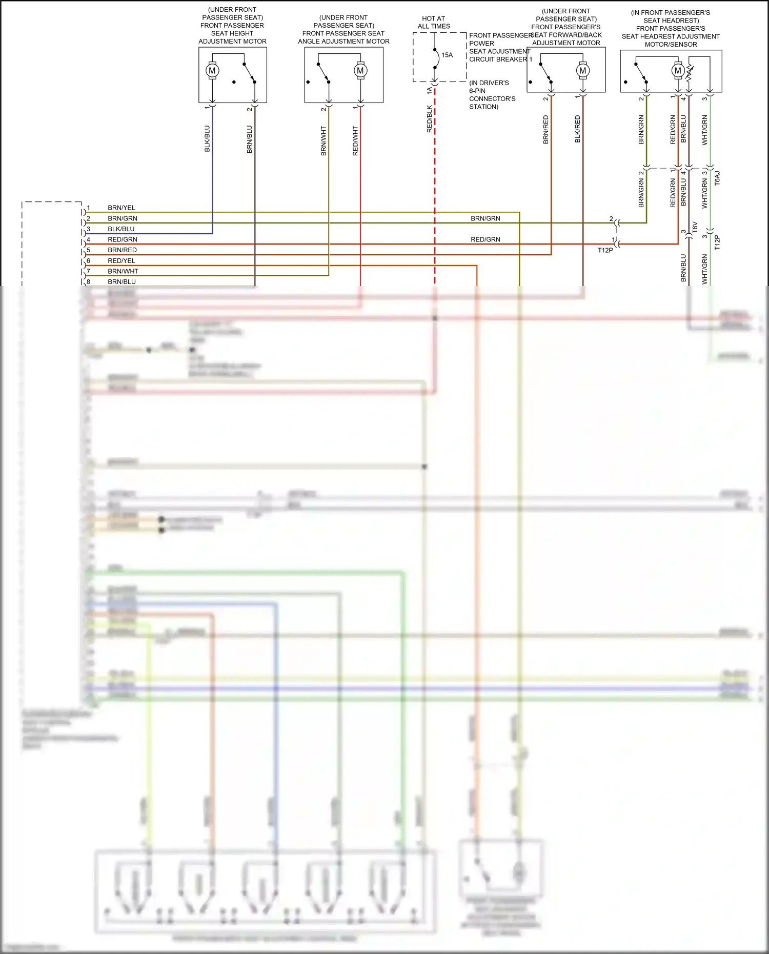 Audi RS5 8T facelift (2012-2016) fore/back wiring diagram  (2 of 2)