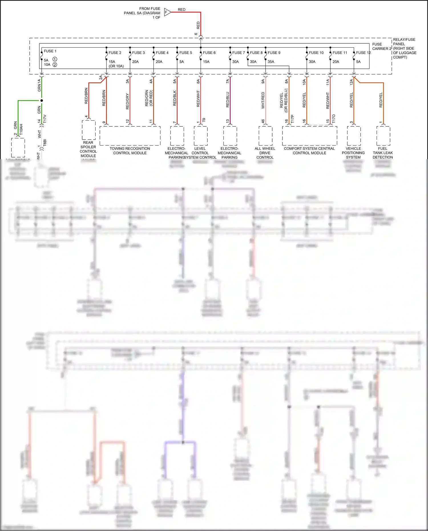 Wiring diagram fuse 5 for Audi RS5 8T facelift (2012-2016) (8 of 26)