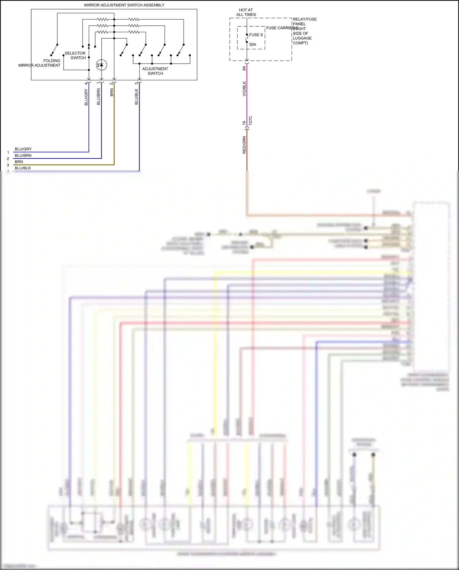 Wiring diagram fuse 9 for Audi RS5 8T facelift (2012-2016) (14 of 21)