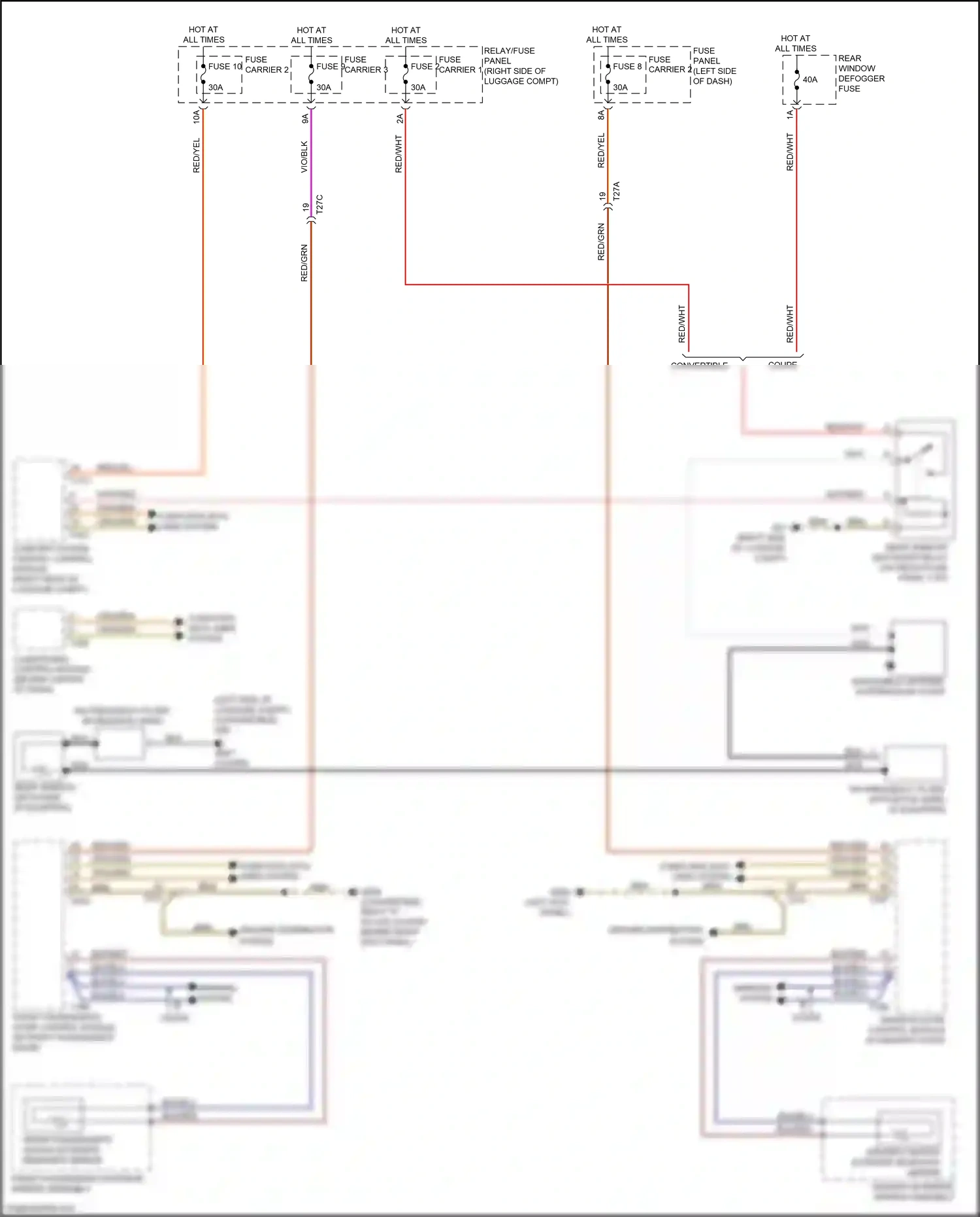 Wiring diagram fuse carrier 2 for Audi RS5 8T facelift (2012-2016) (22 of 64)