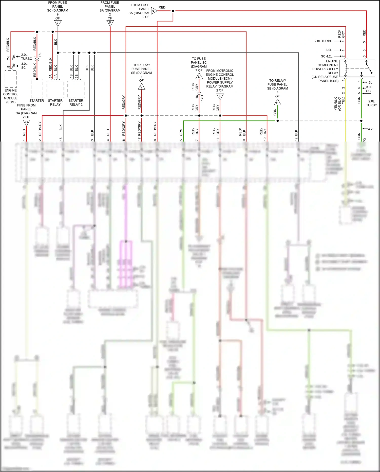 Audi RS5 8T facelift (2012-2016) (in left plenum chamber e-box) wiring diagram  (8 of 12)