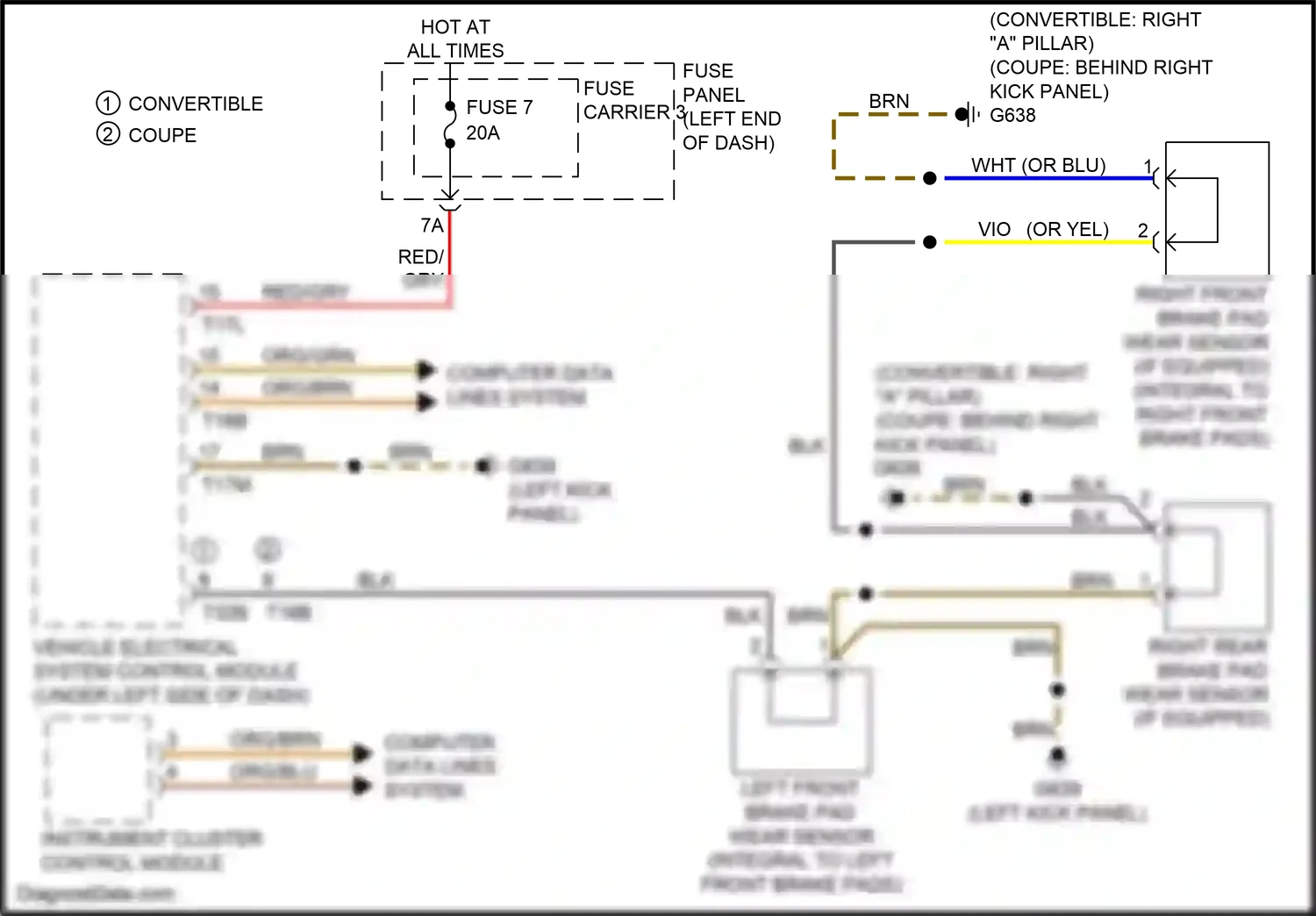 Audi RS5 8T facelift (2012-2016) (left kick panel) wiring diagram  (40 of 45)