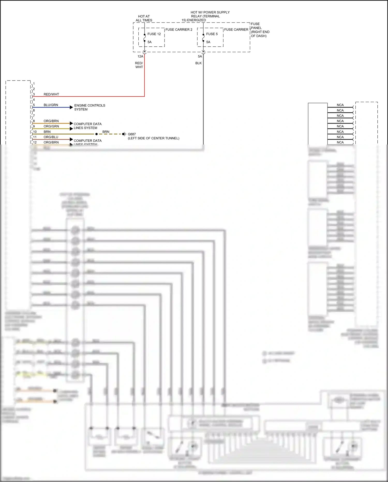 Wiring diagram org/brn for Audi RS5 8T facelift (2012-2016) (9 of 93)