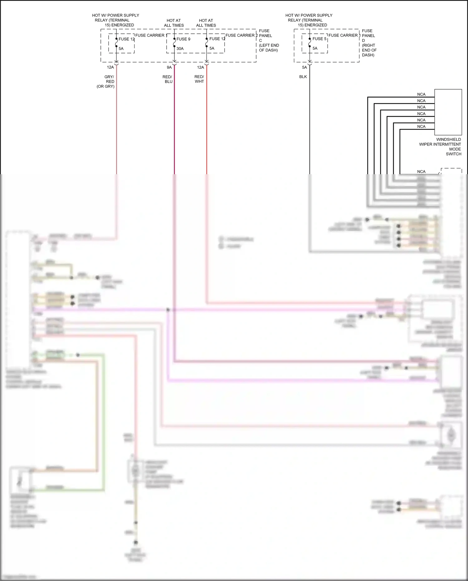 Wiring diagram red for Audi RS5 8T facelift (2012-2016) (60 of 71)