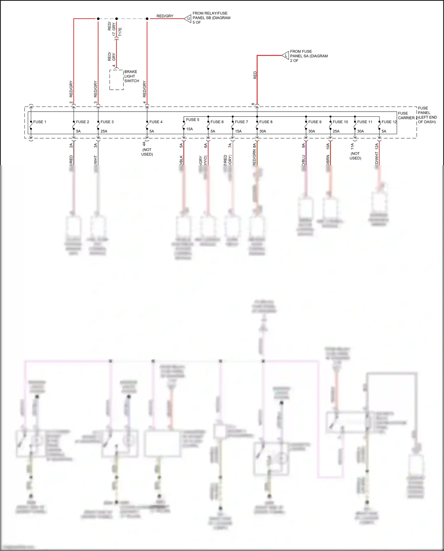Wiring diagram red/gry for Audi RS5 8T facelift (2012-2016) (20 of 44)