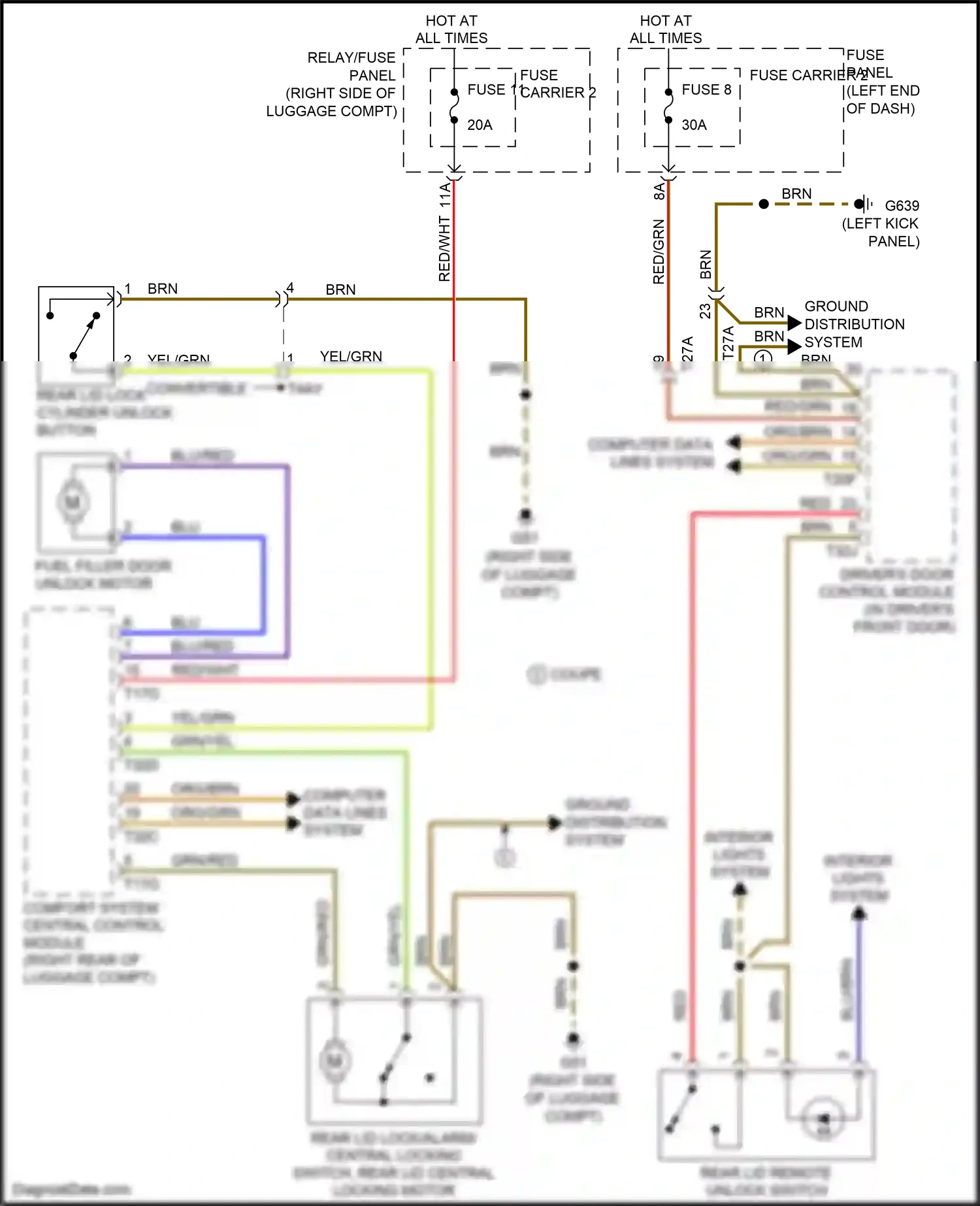Wiring diagram red/wht for Audi RS5 8T facelift (2012-2016) (9 of 46)