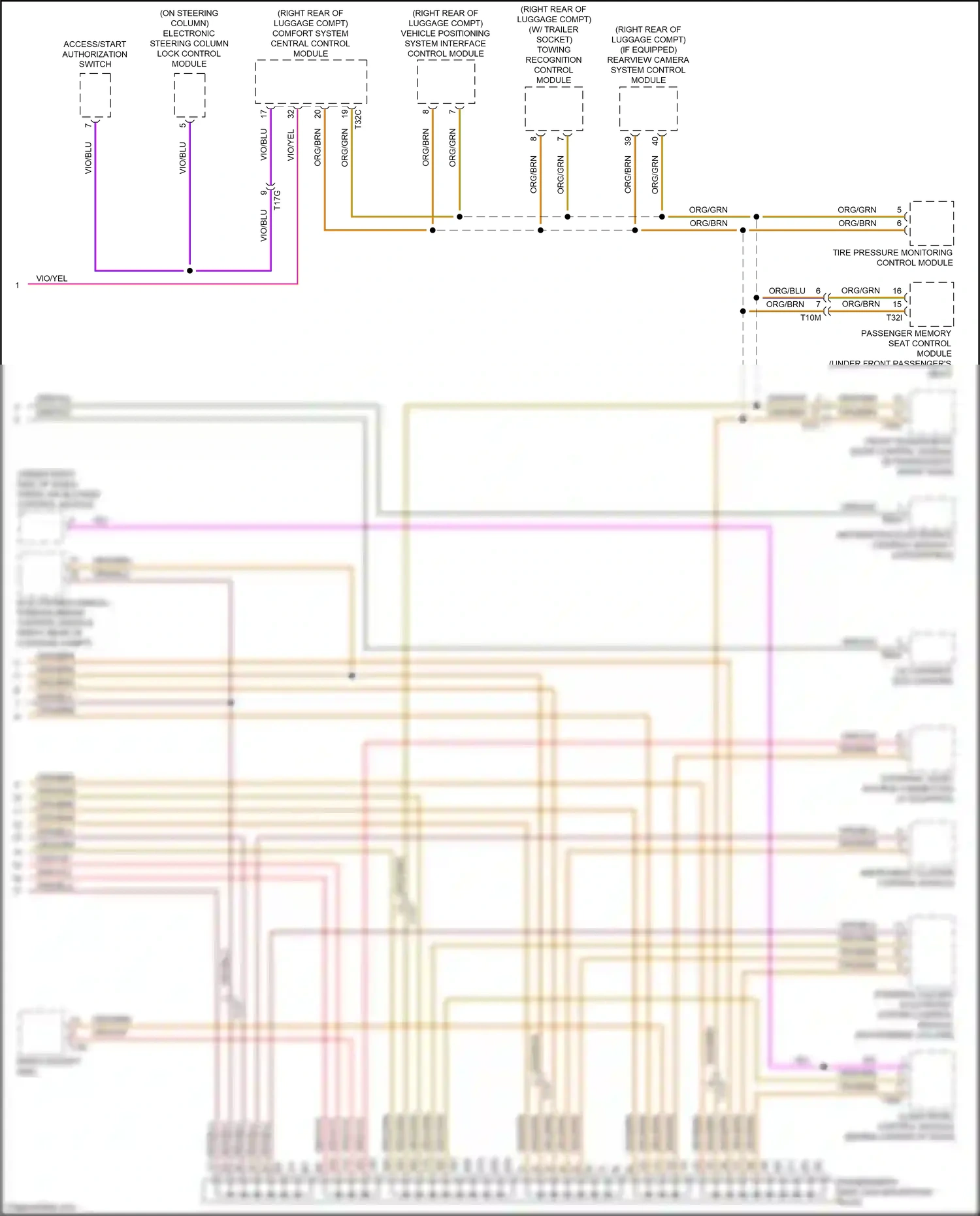 Wiring diagram steering column electronic system control module for Audi RS5 8T facelift (2012-2016) (1 of 1)