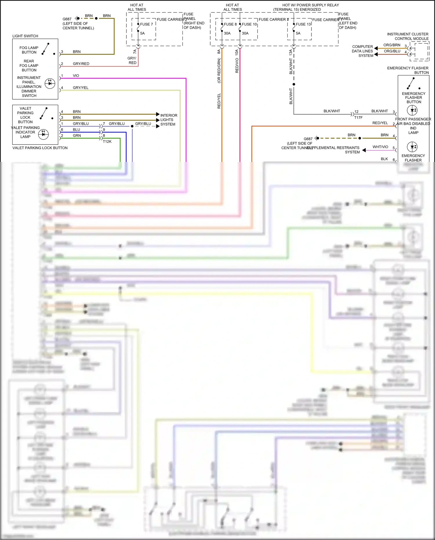 Wiring diagram vio for Audi RS5 8T facelift (2012-2016) (24 of 49)