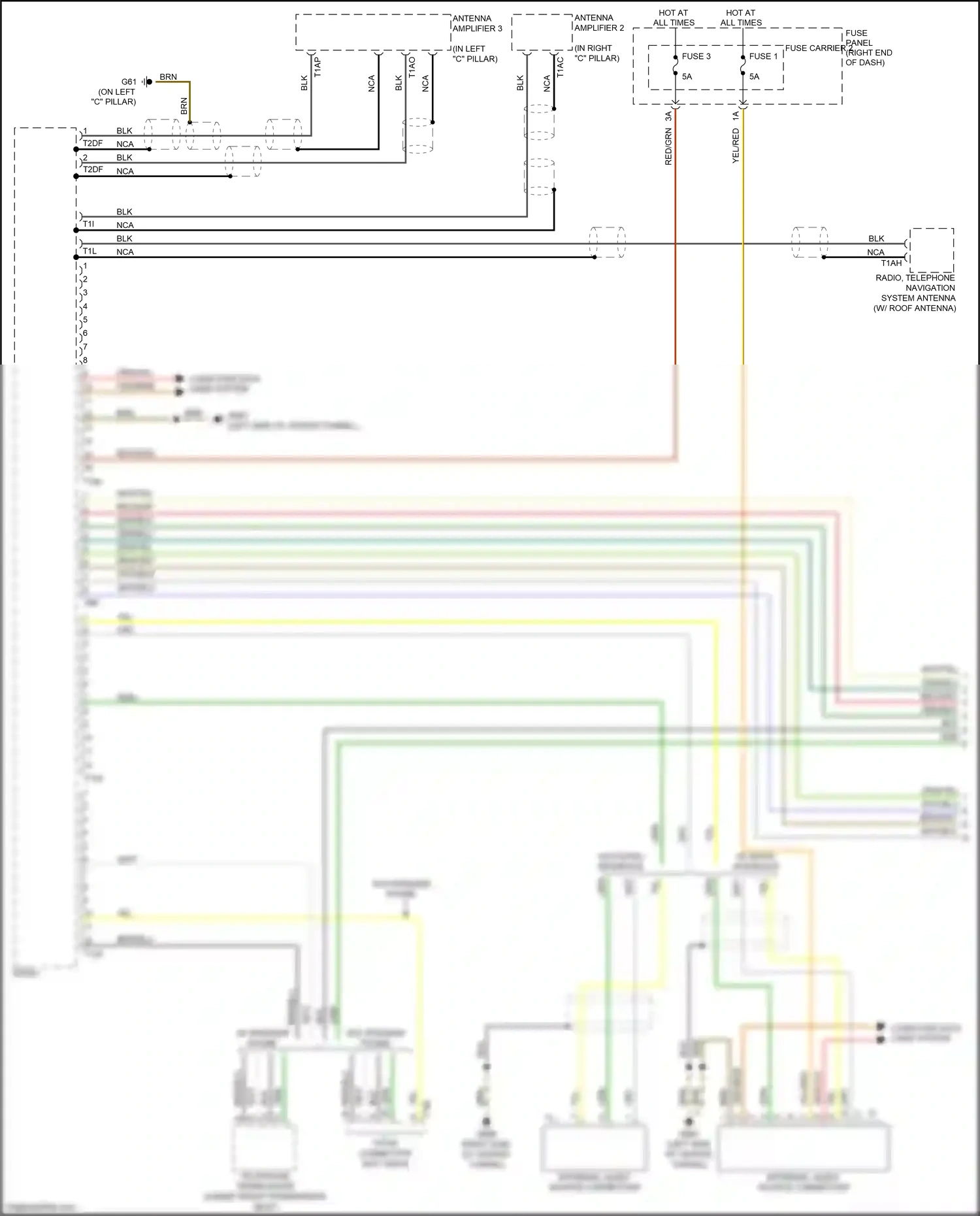 Wiring diagram w/ music interface for Audi RS5 8T facelift (2012-2016) (3 of 8)