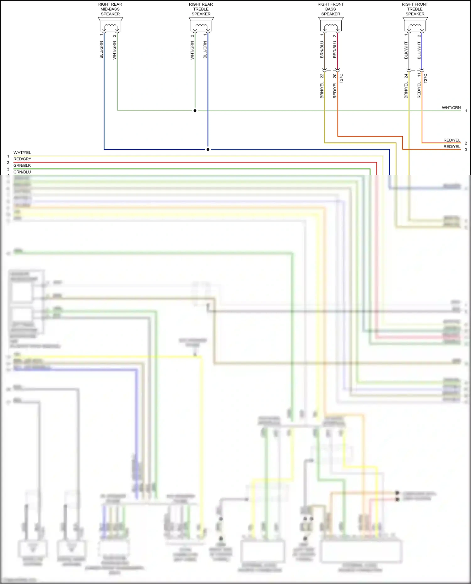 Wiring diagram yel for Audi RS5 8T facelift (2012-2016) (48 of 74)