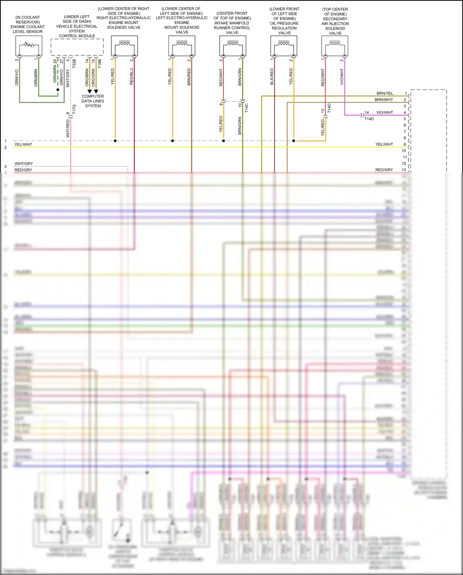 Wiring diagram yel/brn for Audi RS5 8T facelift (2012-2016) (5 of 5)